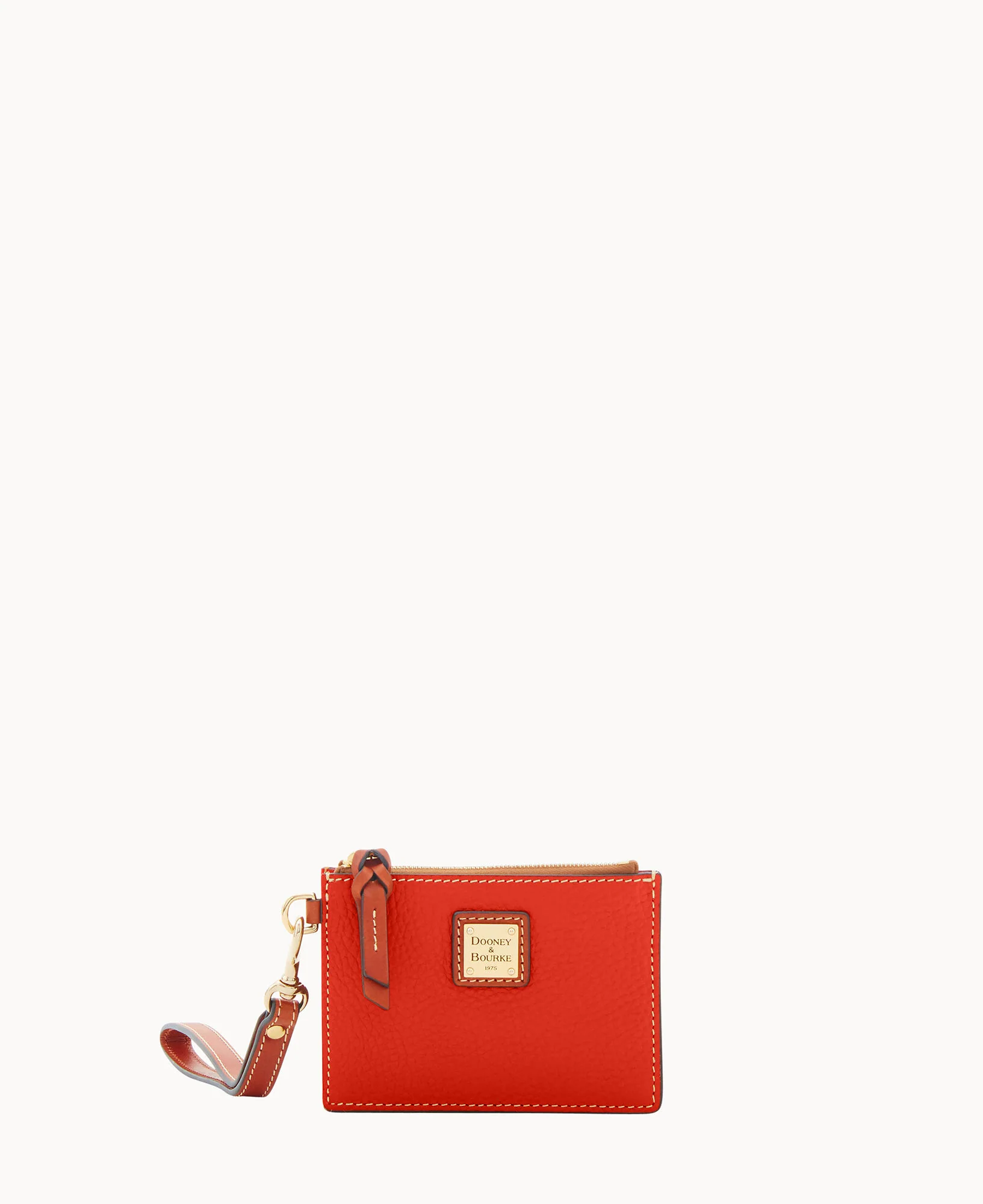 Pebble Grain Zip Top Card Case Wristlet - Image 100