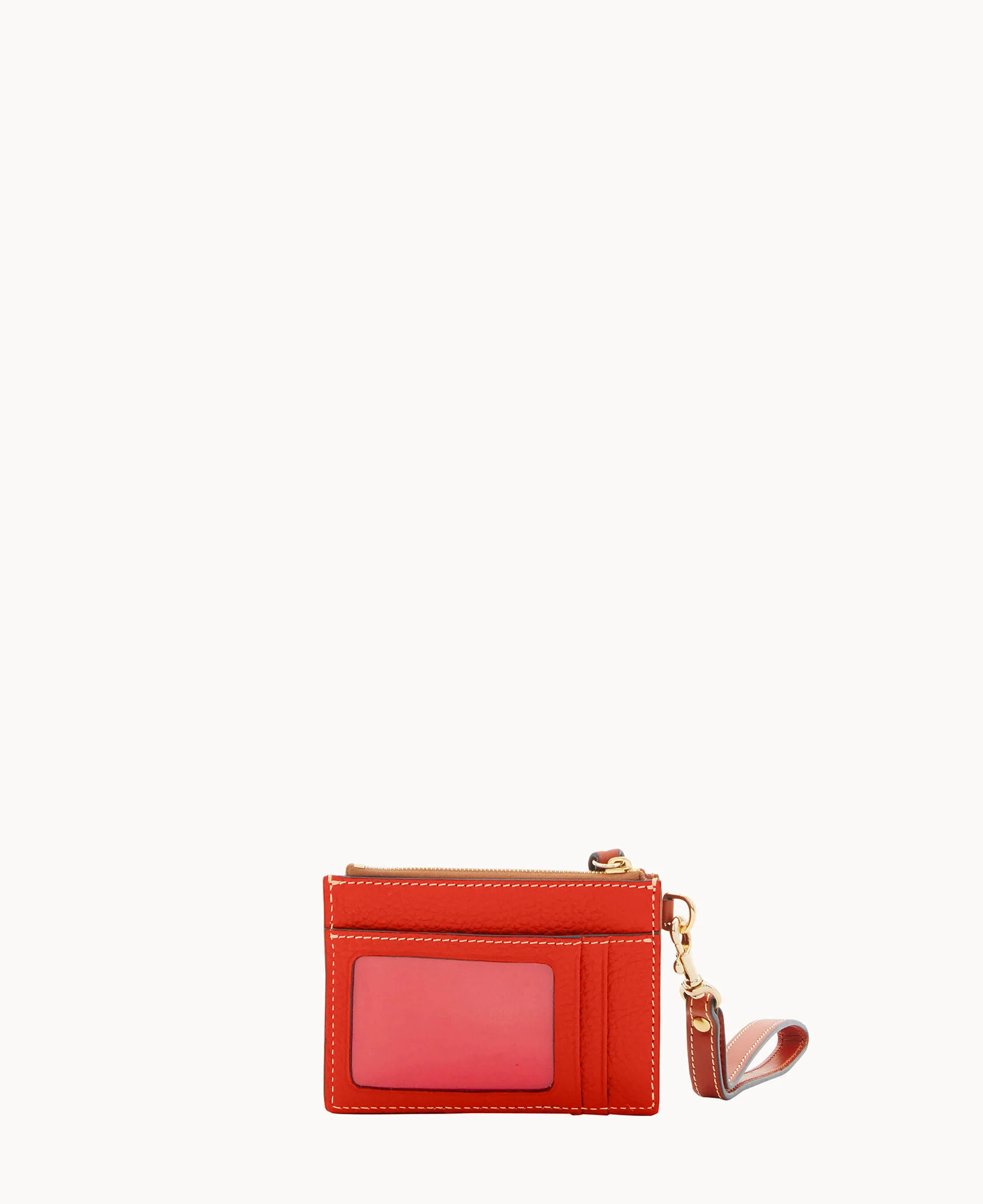 Pebble Grain Zip Top Card Case Wristlet - Image 103
