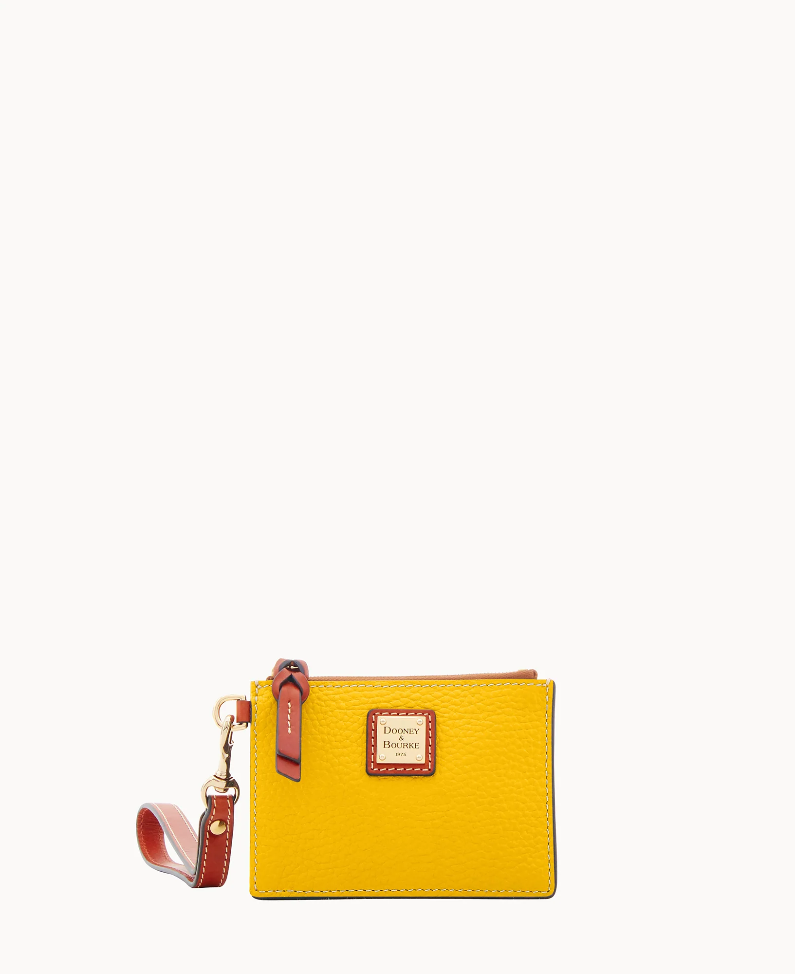 Pebble Grain Zip Top Card Case Wristlet - Image 104