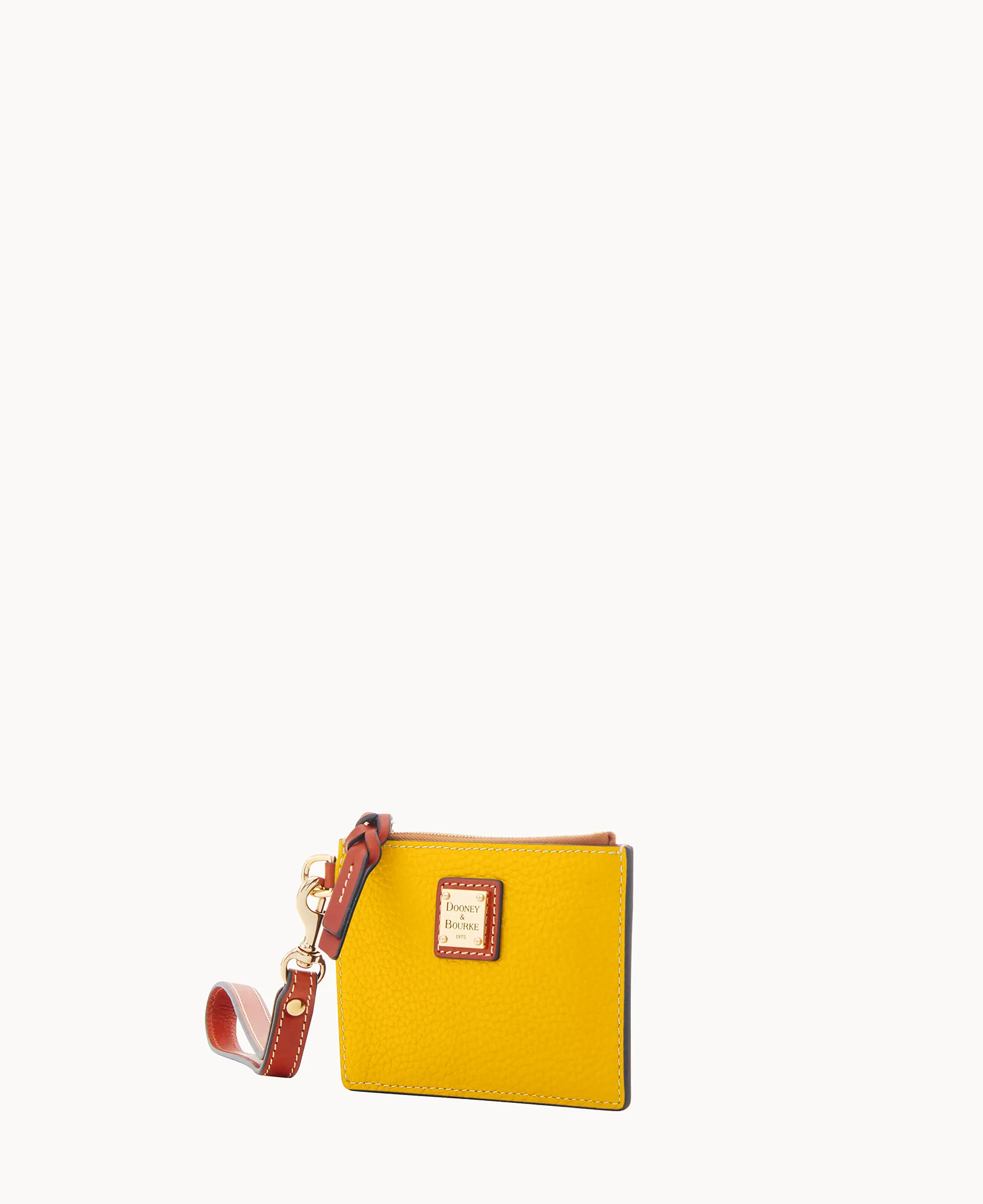 Pebble Grain Zip Top Card Case Wristlet - Image 105