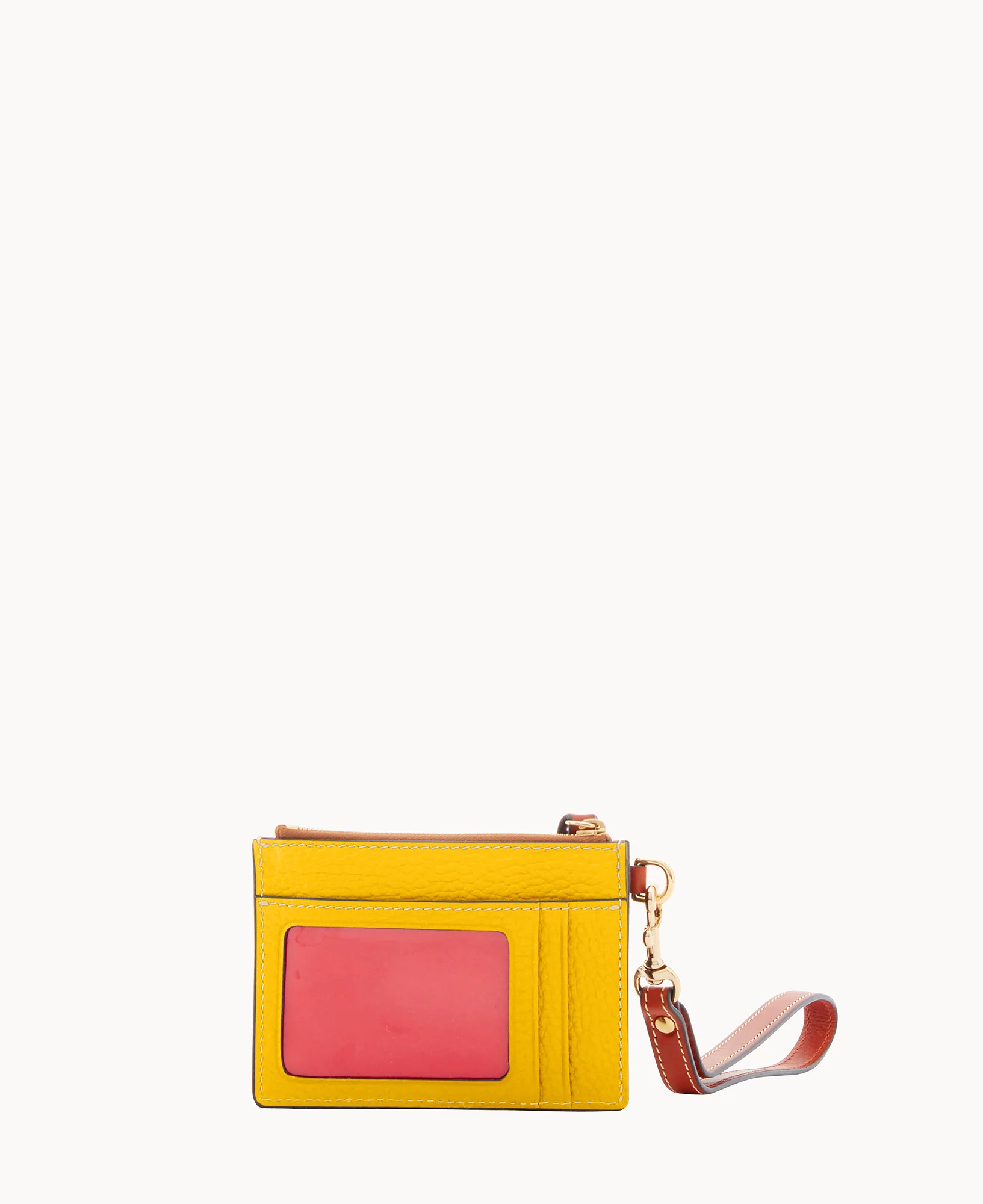 Pebble Grain Zip Top Card Case Wristlet - Image 107