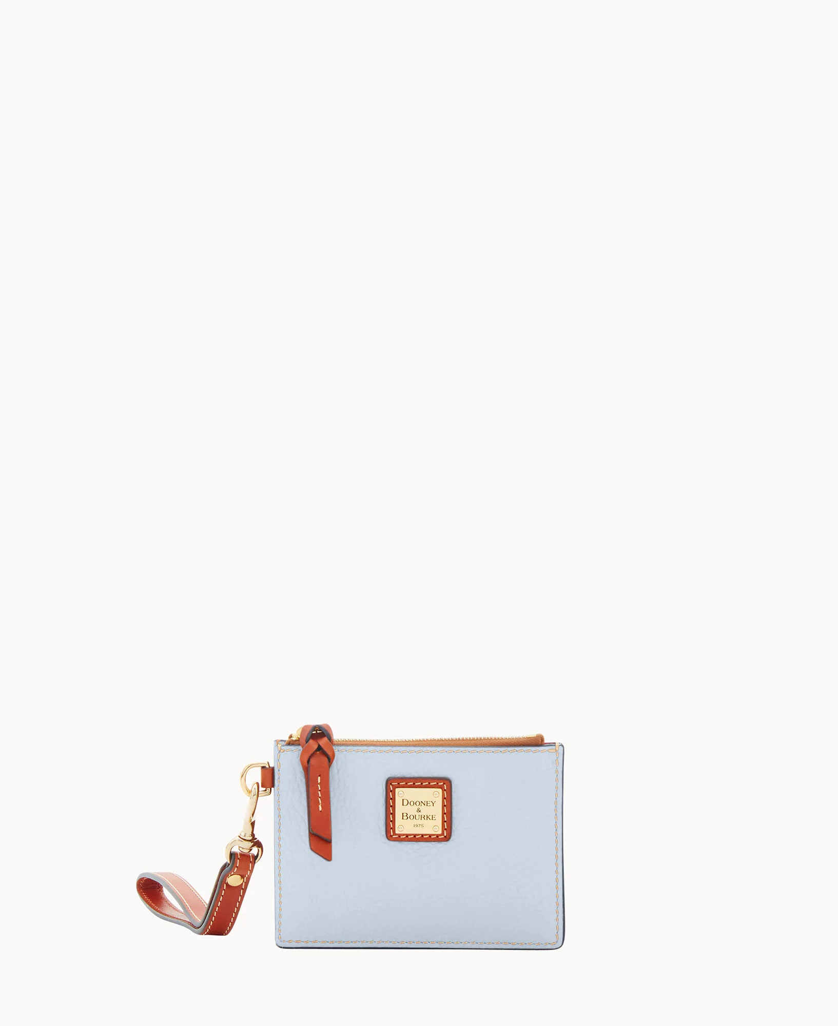 Pebble Grain Zip Top Card Case Wristlet - Image 108