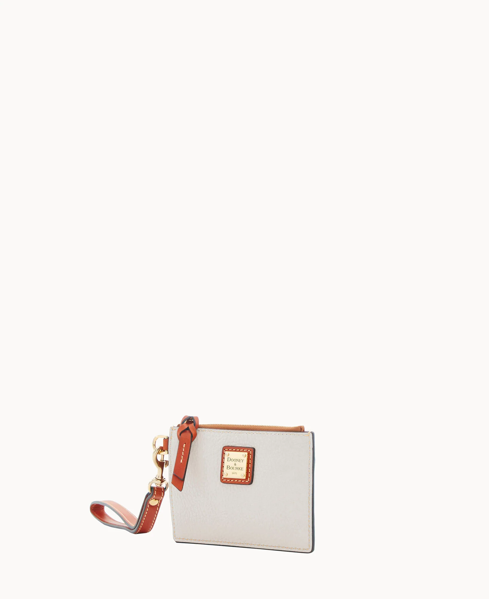 Pebble Grain Zip Top Card Case Wristlet - Image 112