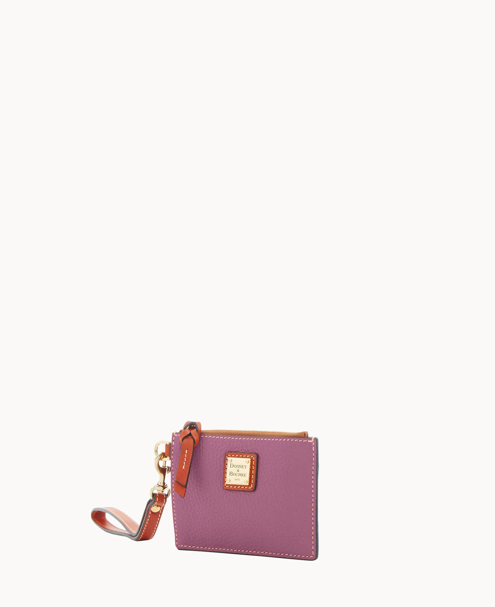 Pebble Grain Zip Top Card Case Wristlet - Image 115