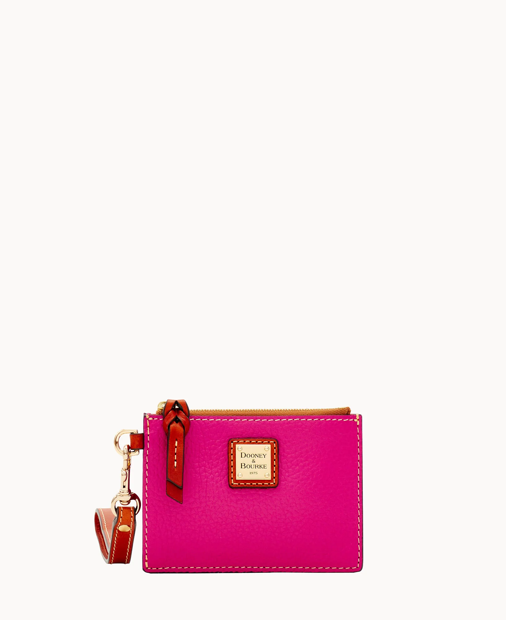 Pebble Grain Zip Top Card Case Wristlet - Image 117
