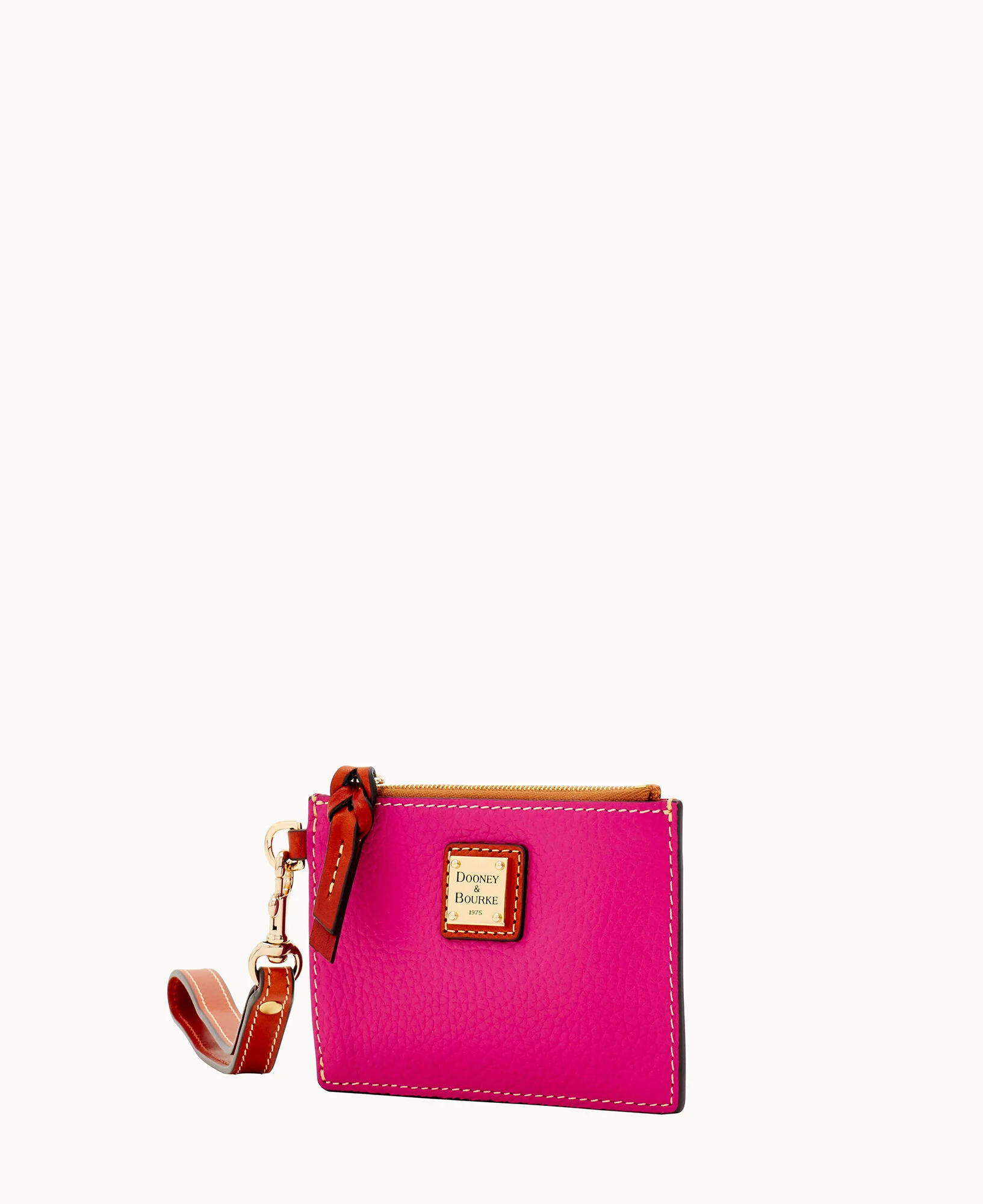 Pebble Grain Zip Top Card Case Wristlet - Image 118