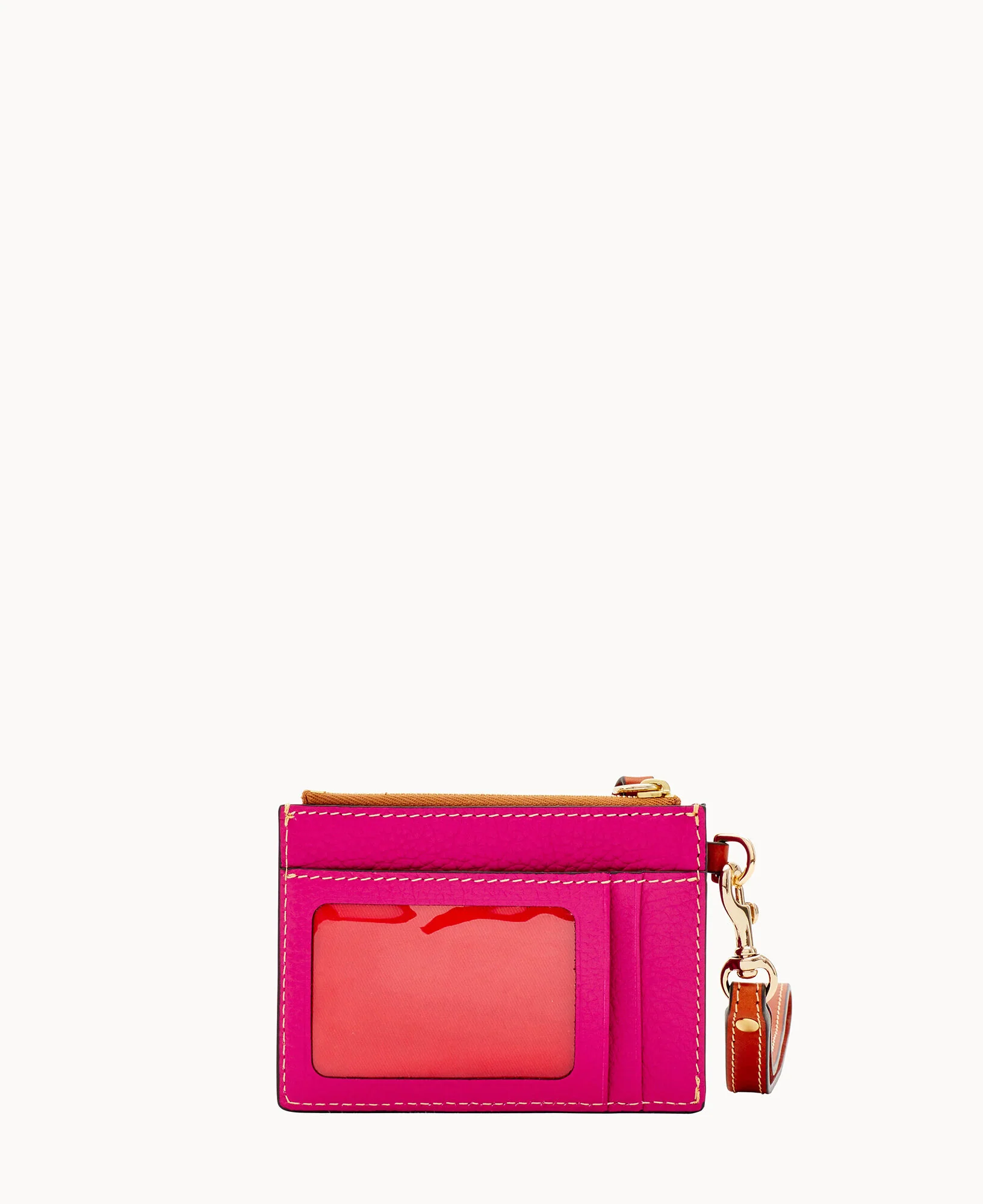 Pebble Grain Zip Top Card Case Wristlet - Image 120