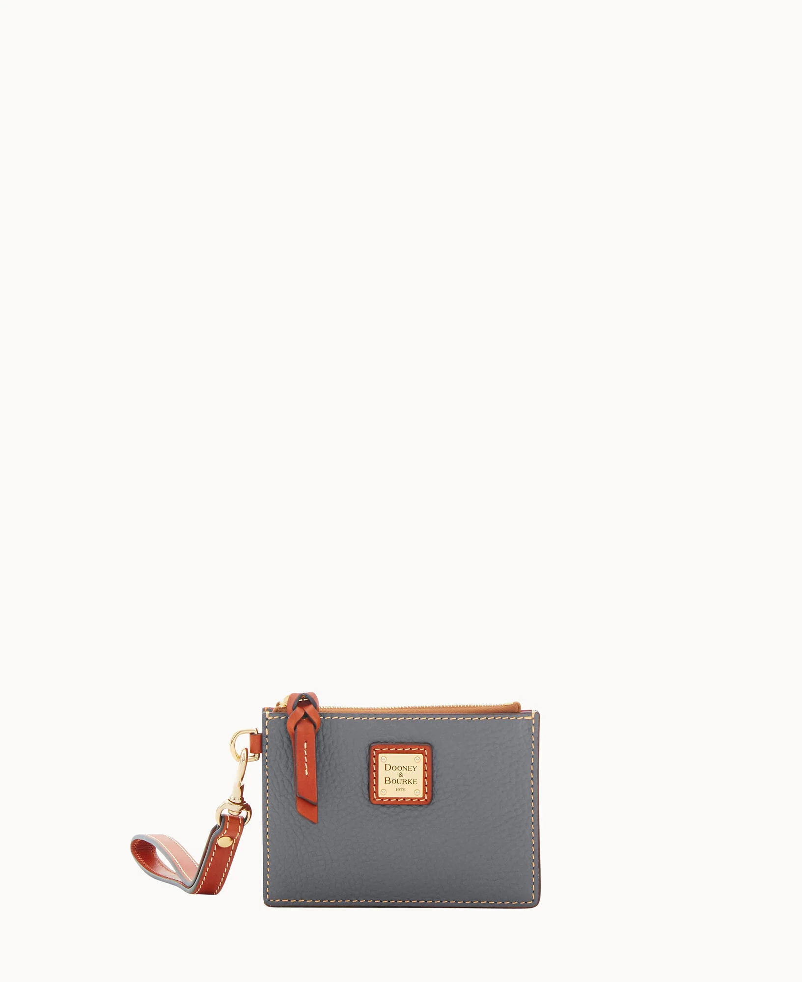 Pebble Grain Zip Top Card Case Wristlet - Image 125