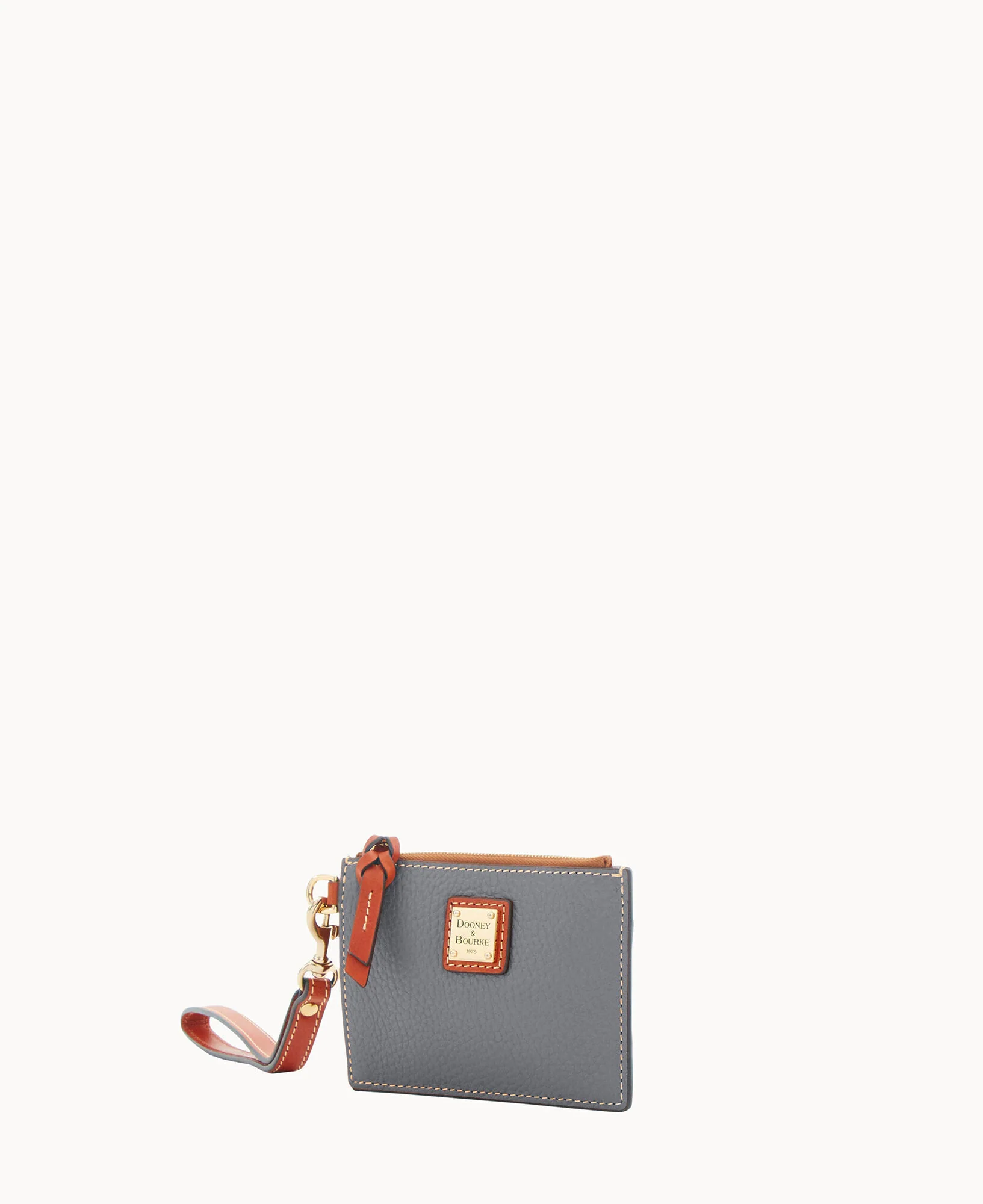 Pebble Grain Zip Top Card Case Wristlet - Image 126