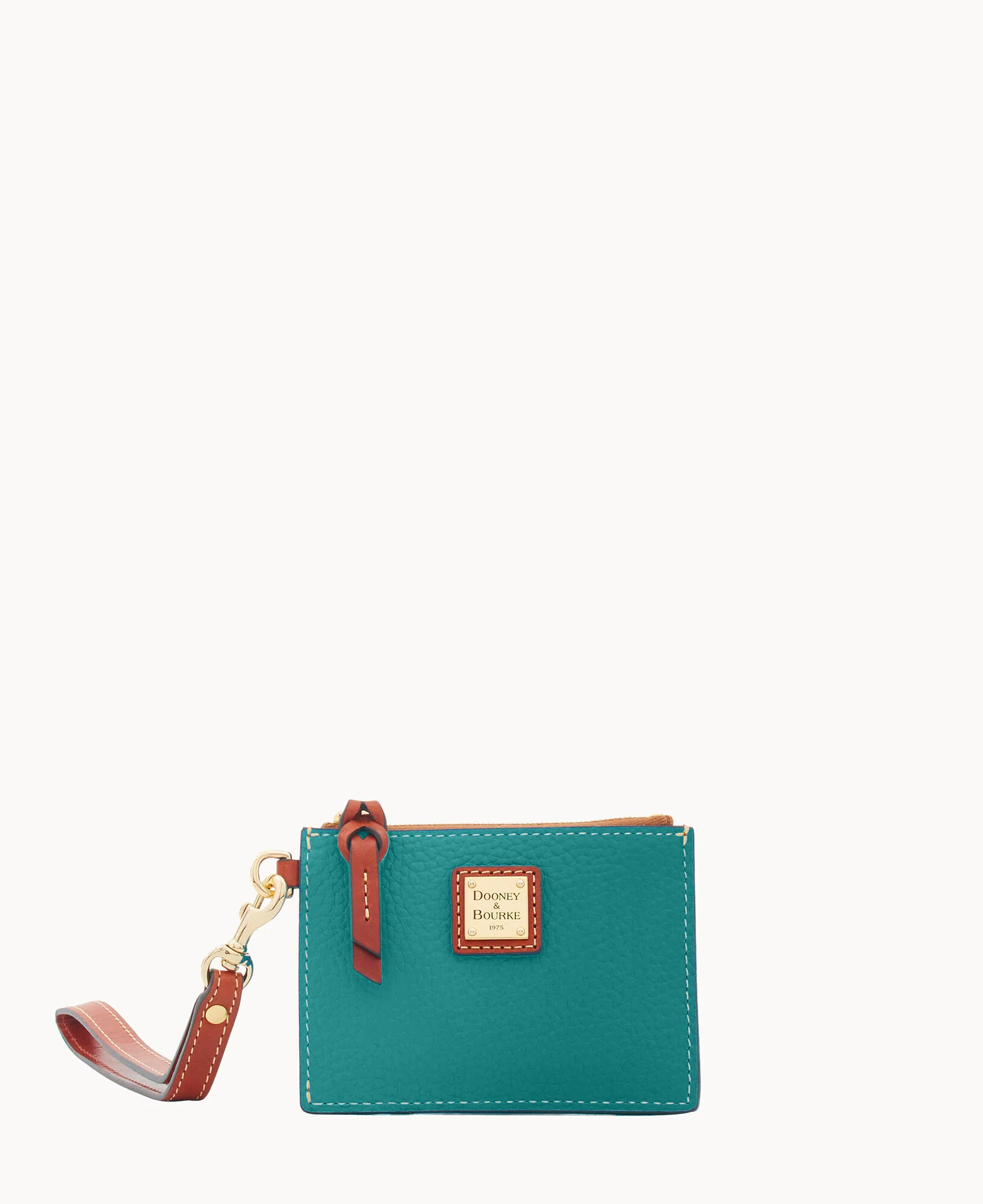 Pebble Grain Zip Top Card Case Wristlet - Image 129