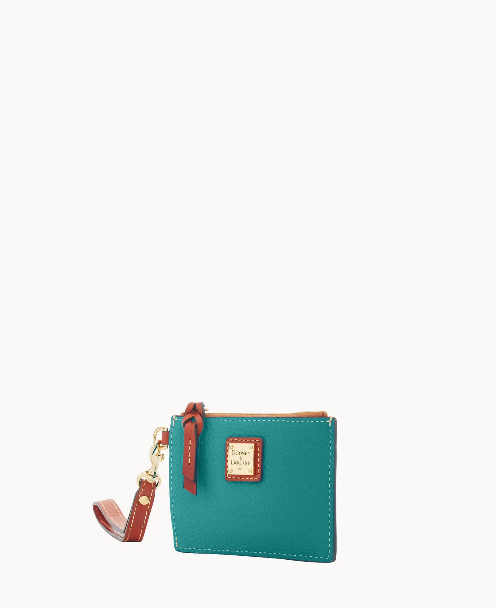 Pebble Grain Zip Top Card Case Wristlet - Image 130