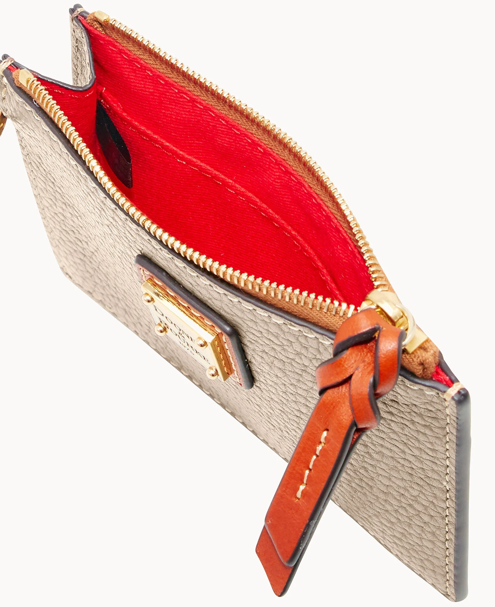 Pebble Grain Zip Top Card Case Wristlet - Image 135