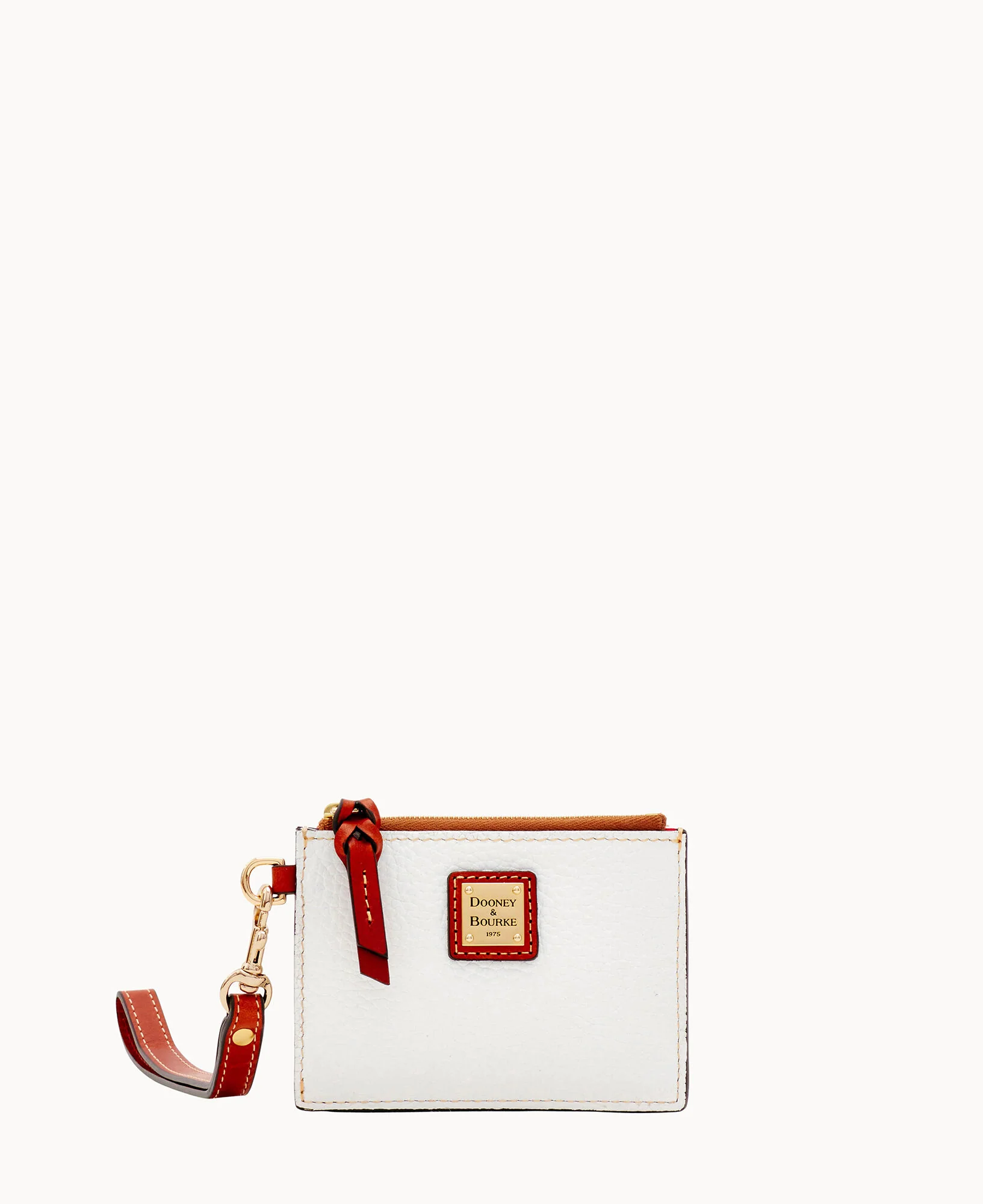 Pebble Grain Zip Top Card Case Wristlet - Image 137