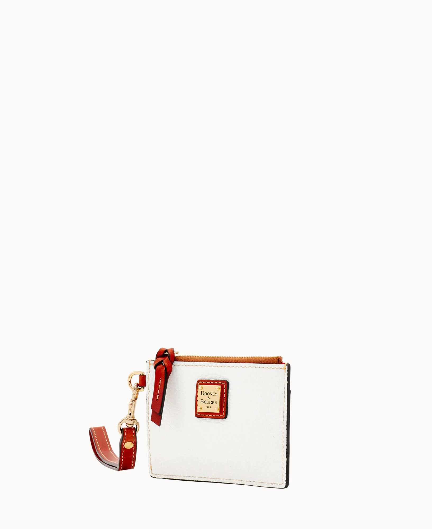 Pebble Grain Zip Top Card Case Wristlet - Image 138