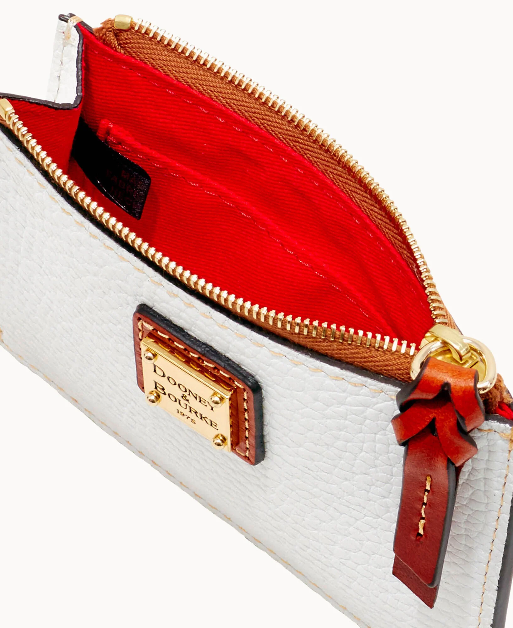 Pebble Grain Zip Top Card Case Wristlet - Image 139