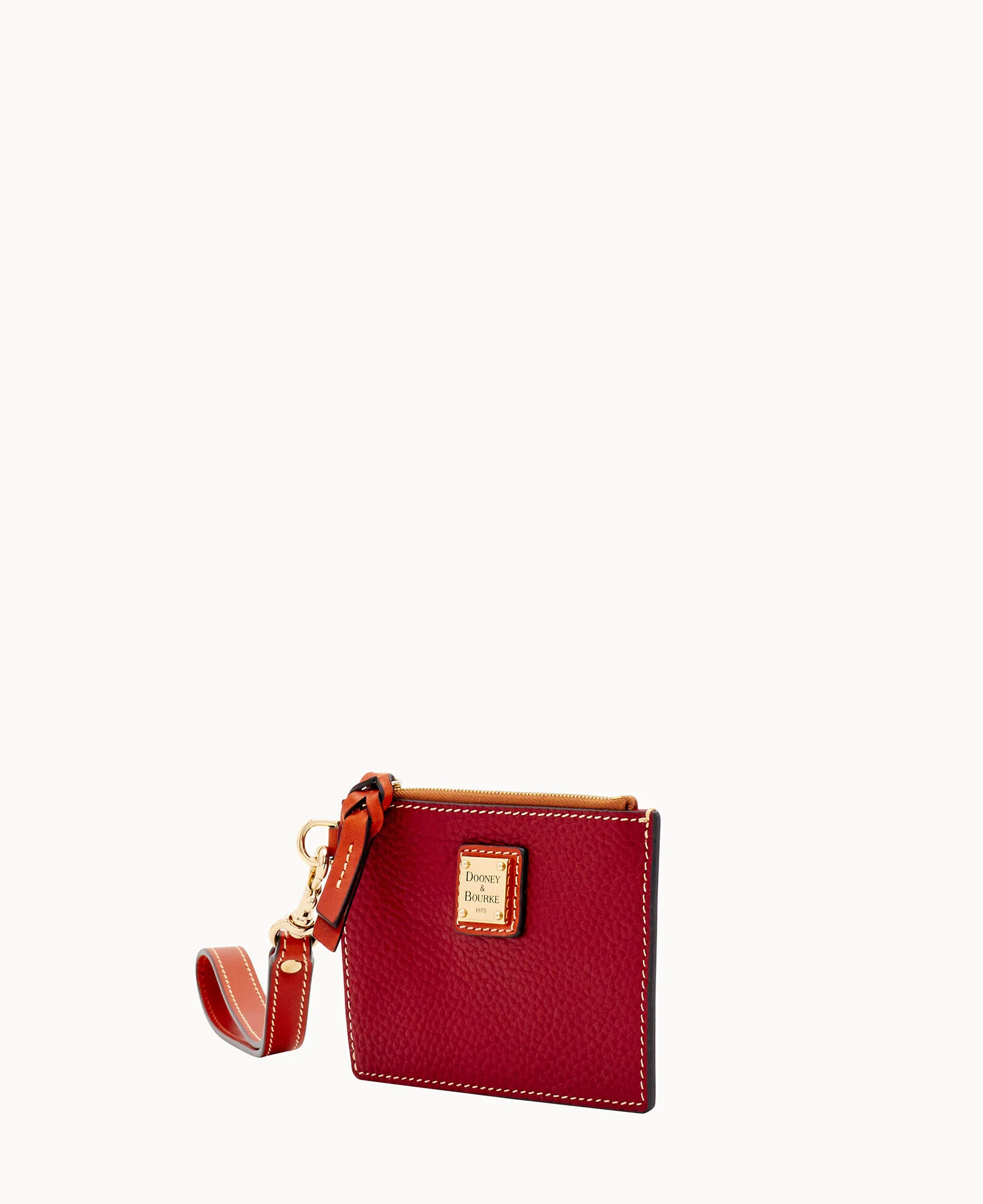 Pebble Grain Zip Top Card Case Wristlet - Image 142
