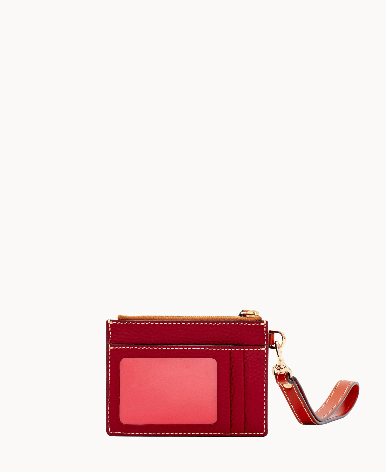 Pebble Grain Zip Top Card Case Wristlet - Image 144