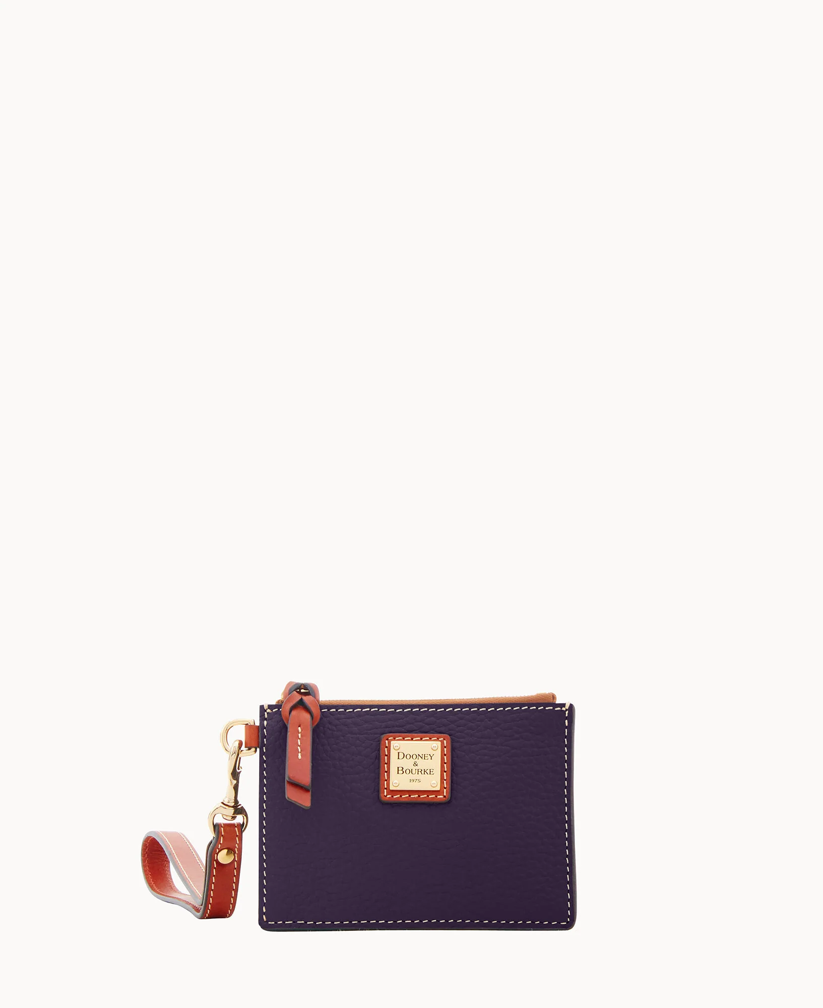 Pebble Grain Zip Top Card Case Wristlet - Image 145