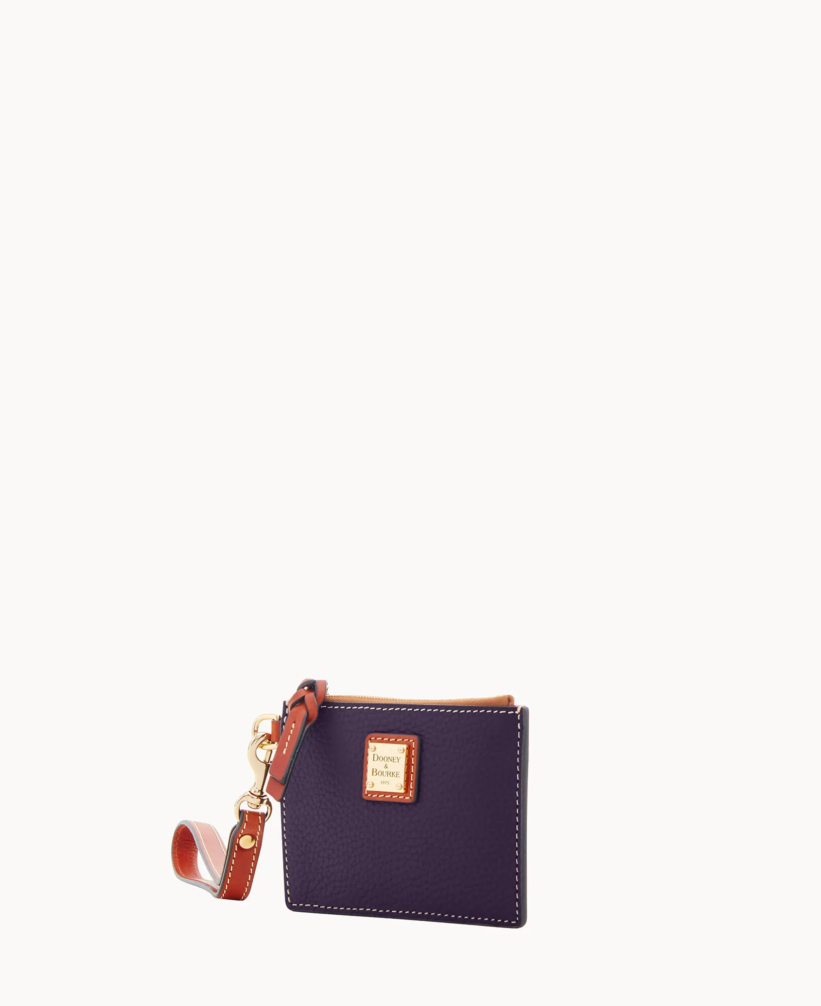 Pebble Grain Zip Top Card Case Wristlet - Image 146