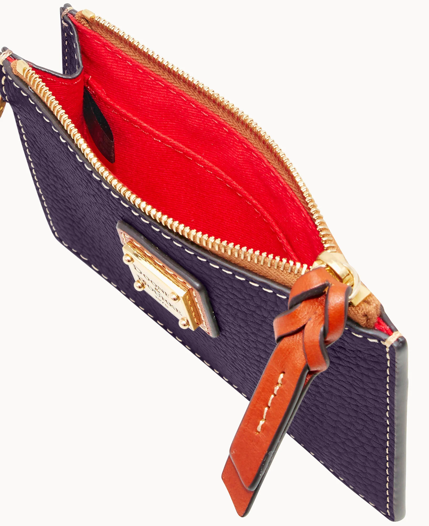 Pebble Grain Zip Top Card Case Wristlet - Image 147
