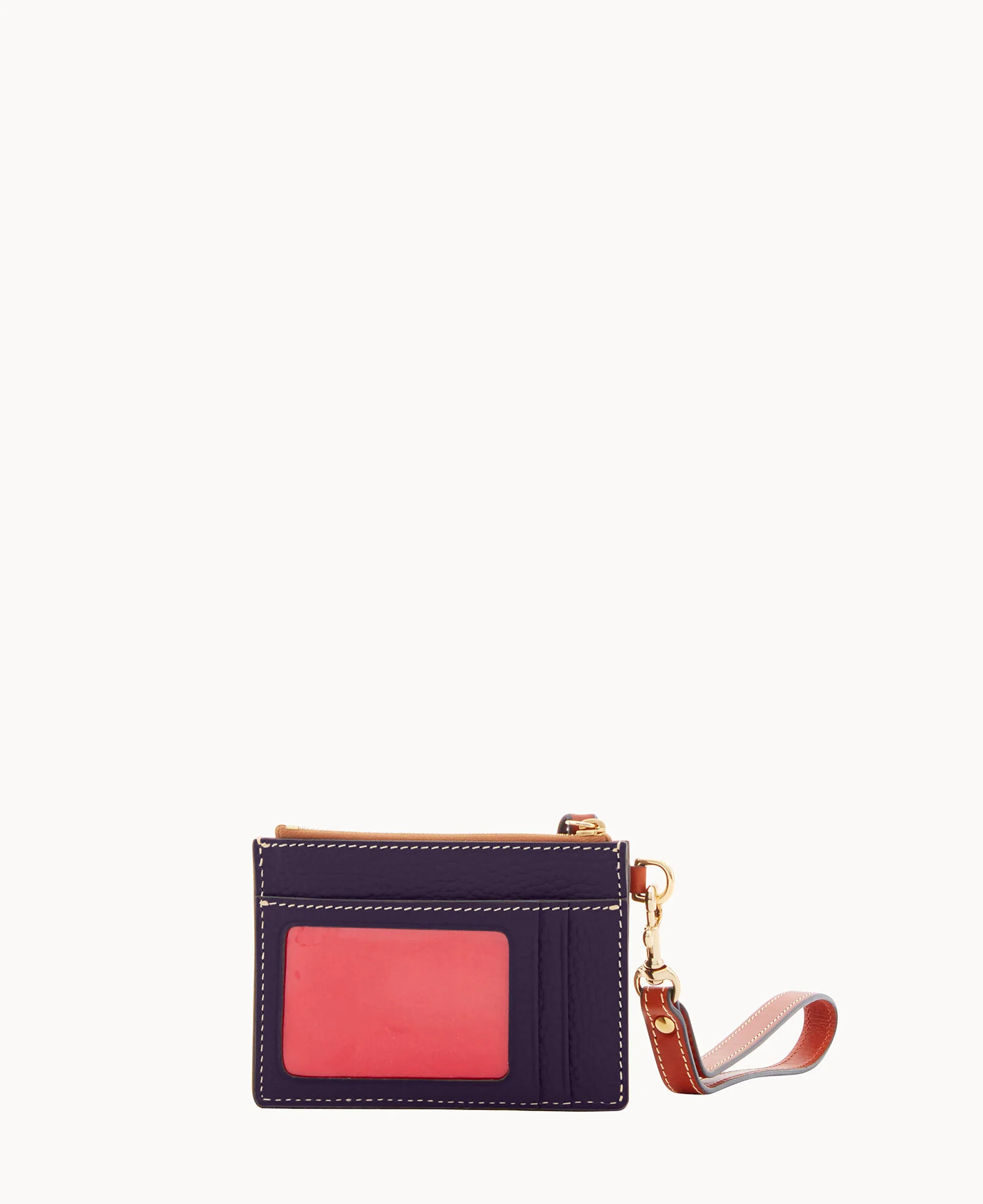 Pebble Grain Zip Top Card Case Wristlet - Image 148
