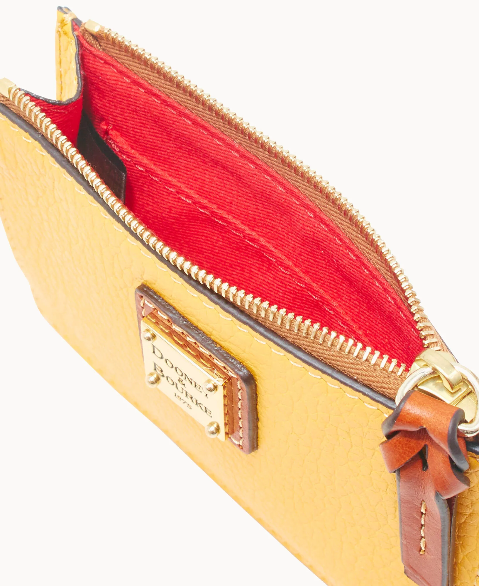 Pebble Grain Zip Top Card Case Wristlet - Image 151
