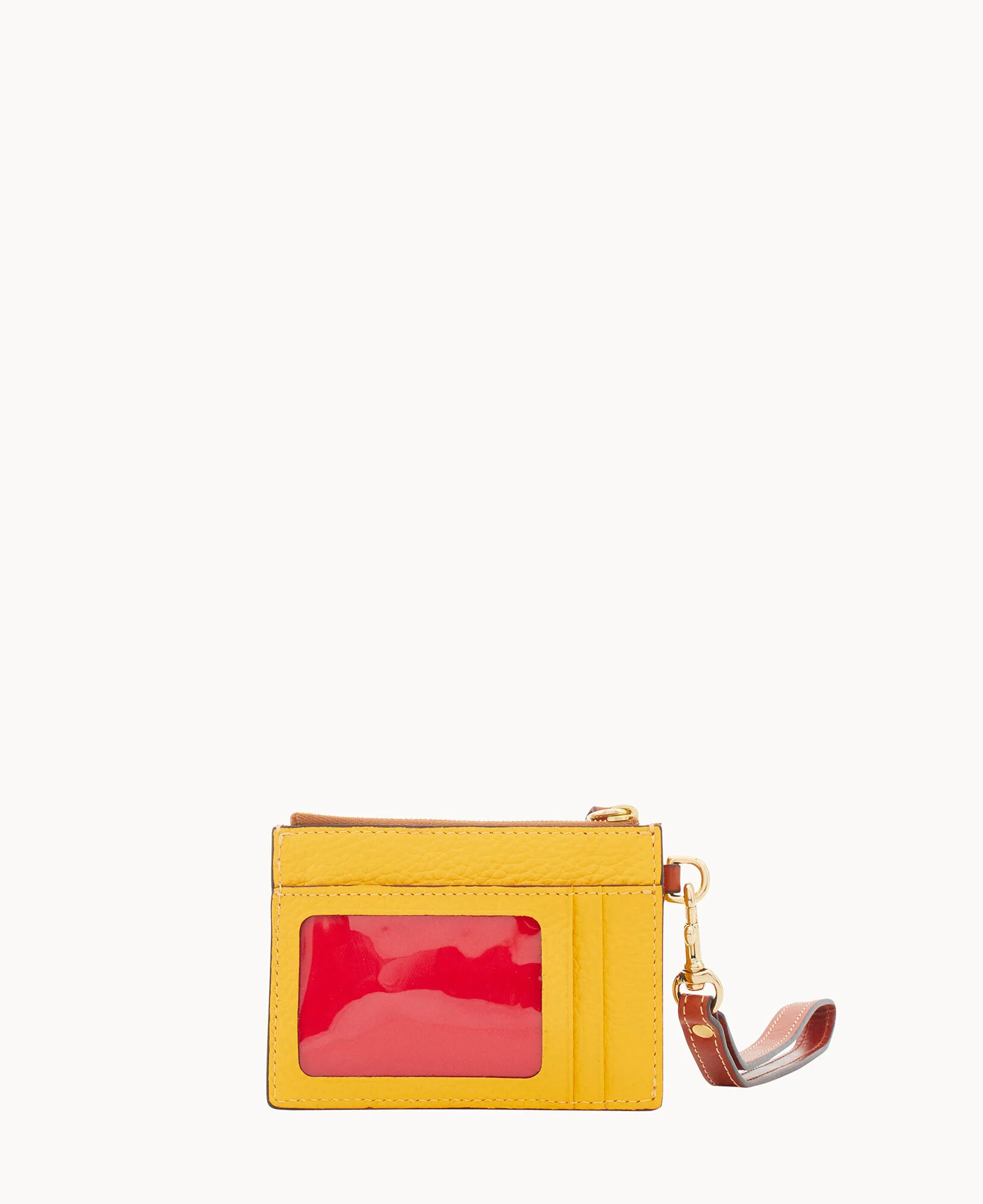 Pebble Grain Zip Top Card Case Wristlet - Image 152