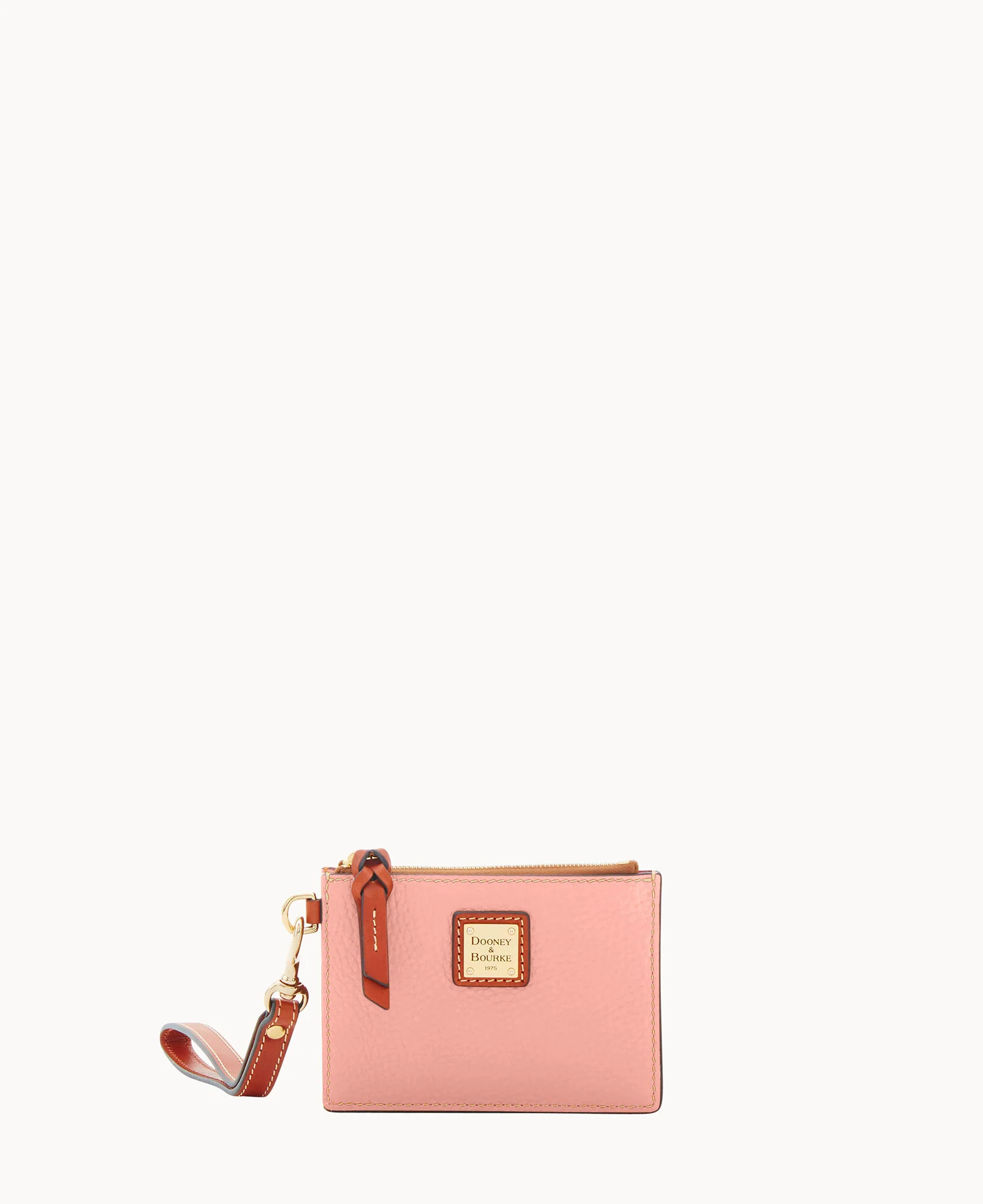 Pebble Grain Zip Top Card Case Wristlet - Image 153