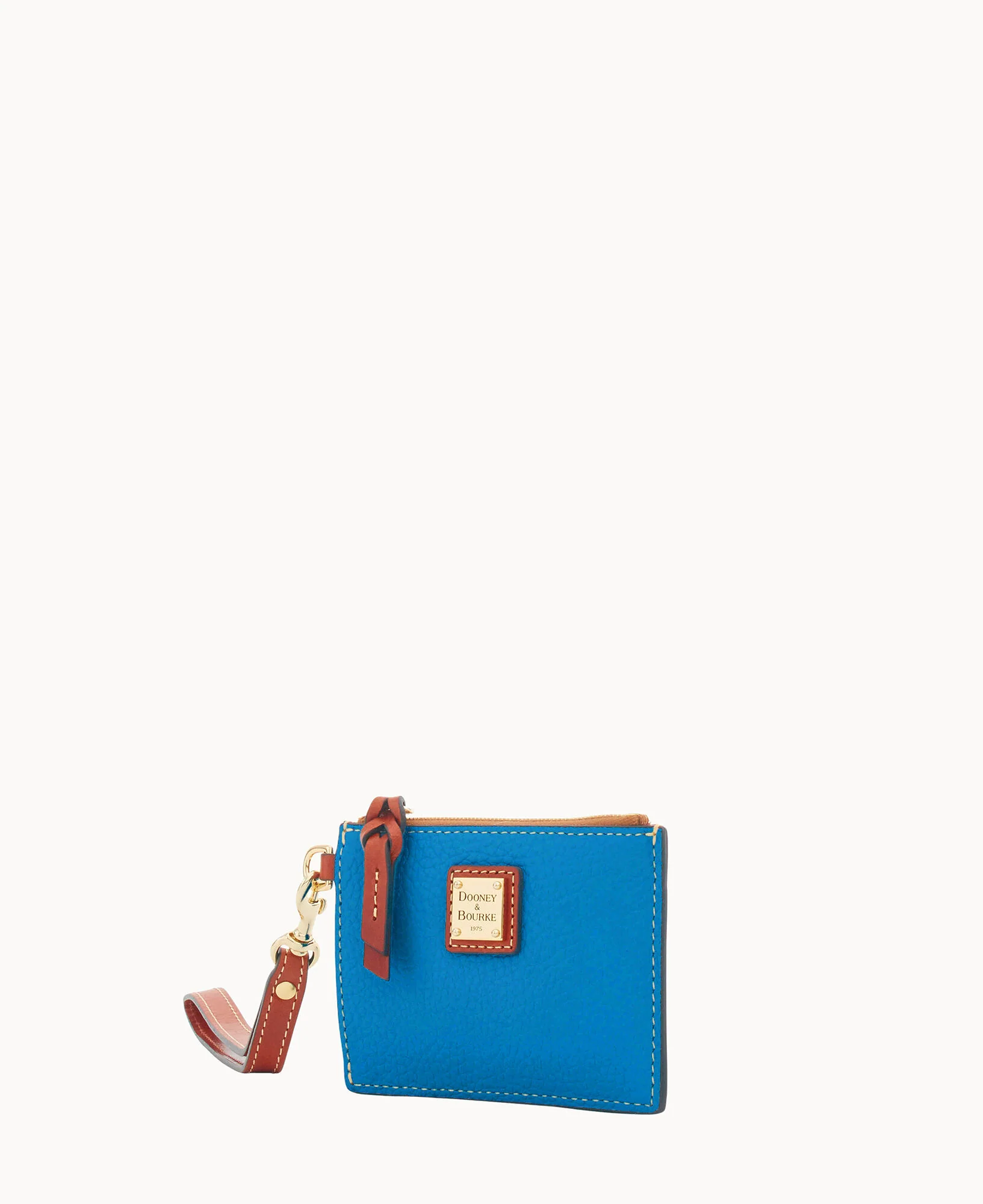 Pebble Grain Zip Top Card Case Wristlet - Image 158