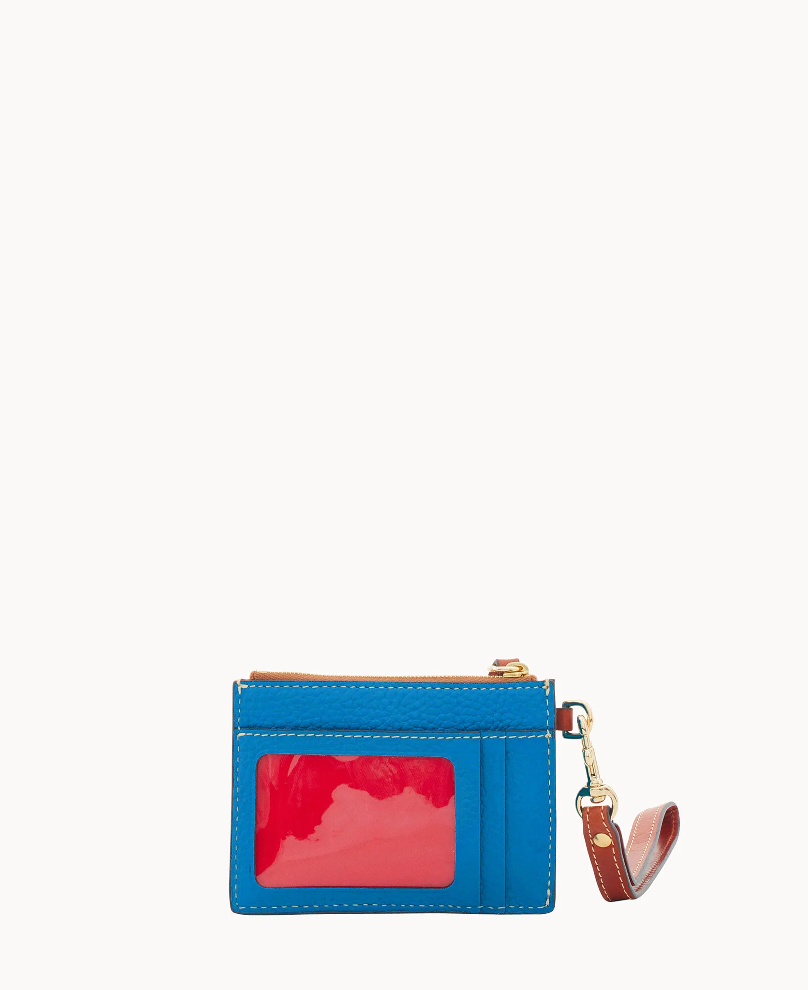 Pebble Grain Zip Top Card Case Wristlet - Image 160