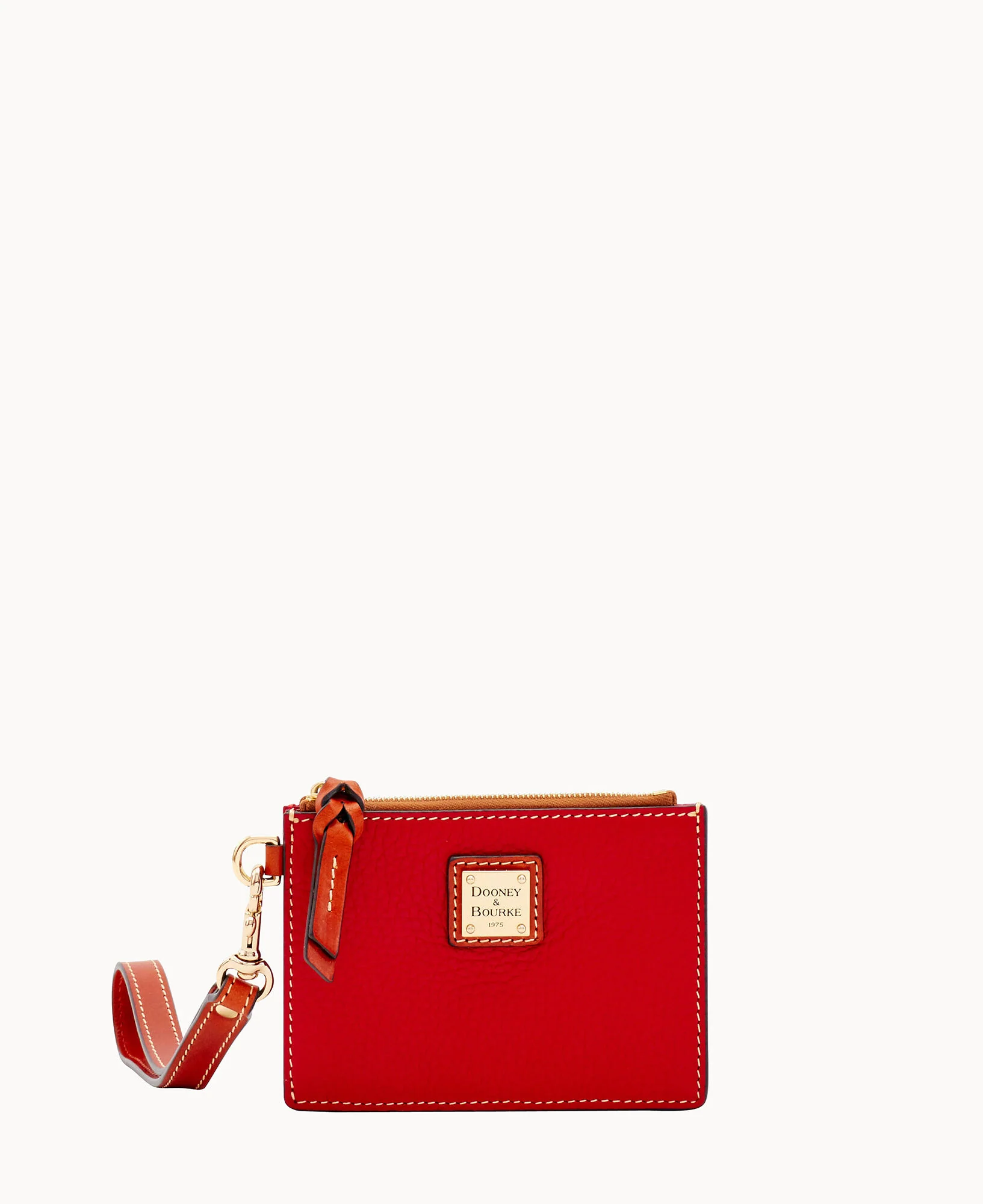 Pebble Grain Zip Top Card Case Wristlet - Image 17