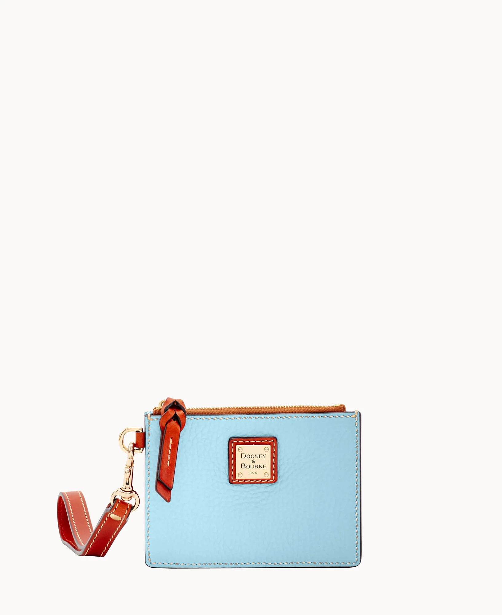 Pebble Grain Zip Top Card Case Wristlet - Image 41