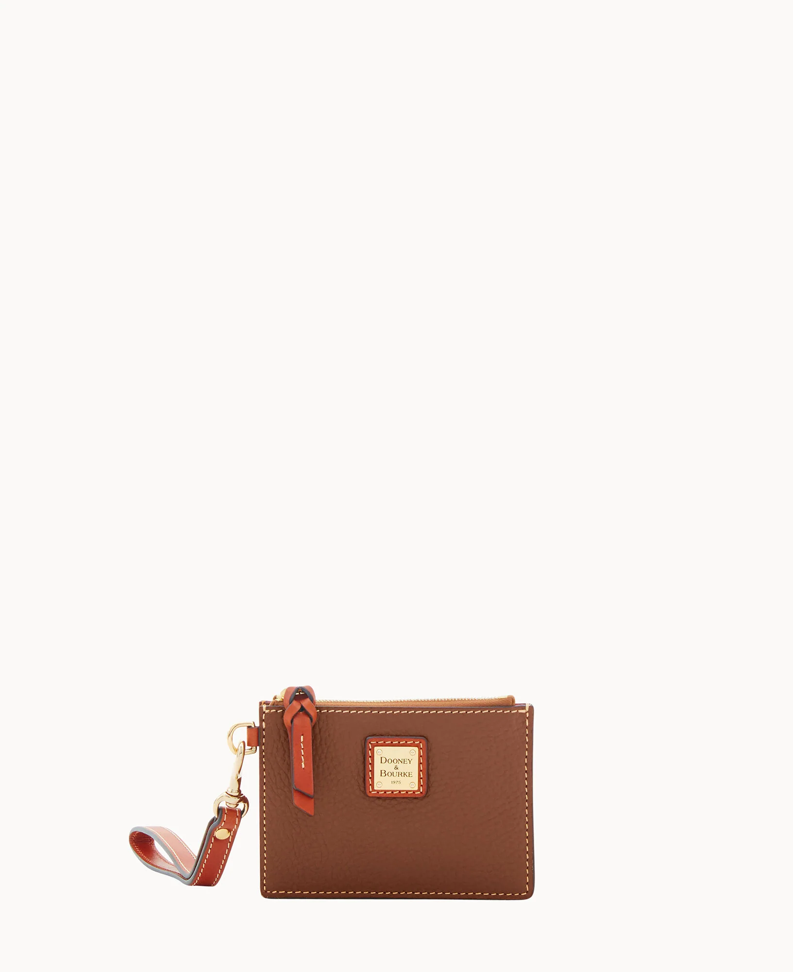 Pebble Grain Zip Top Card Case Wristlet - Image 45