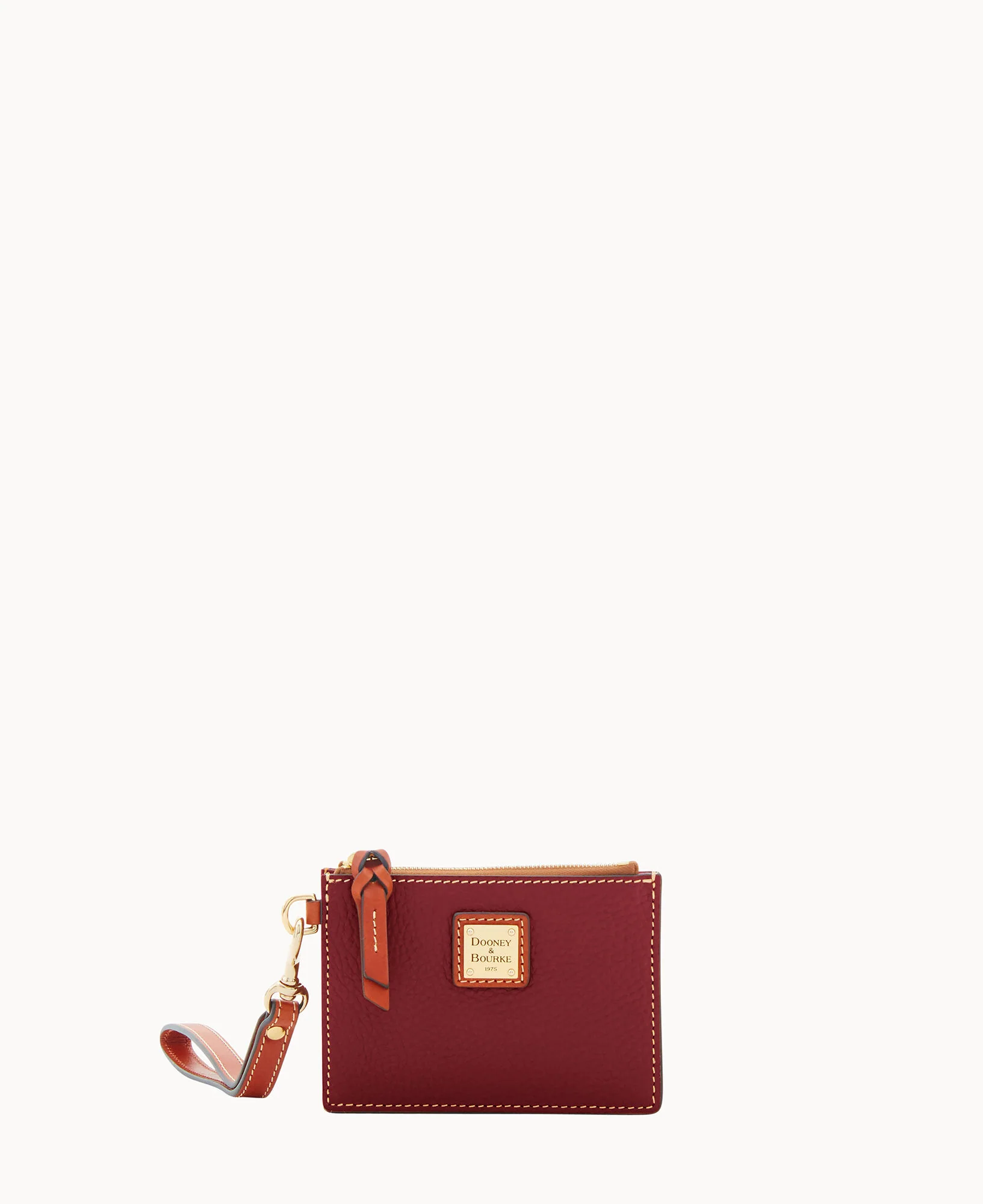 Pebble Grain Zip Top Card Case Wristlet - Image 49