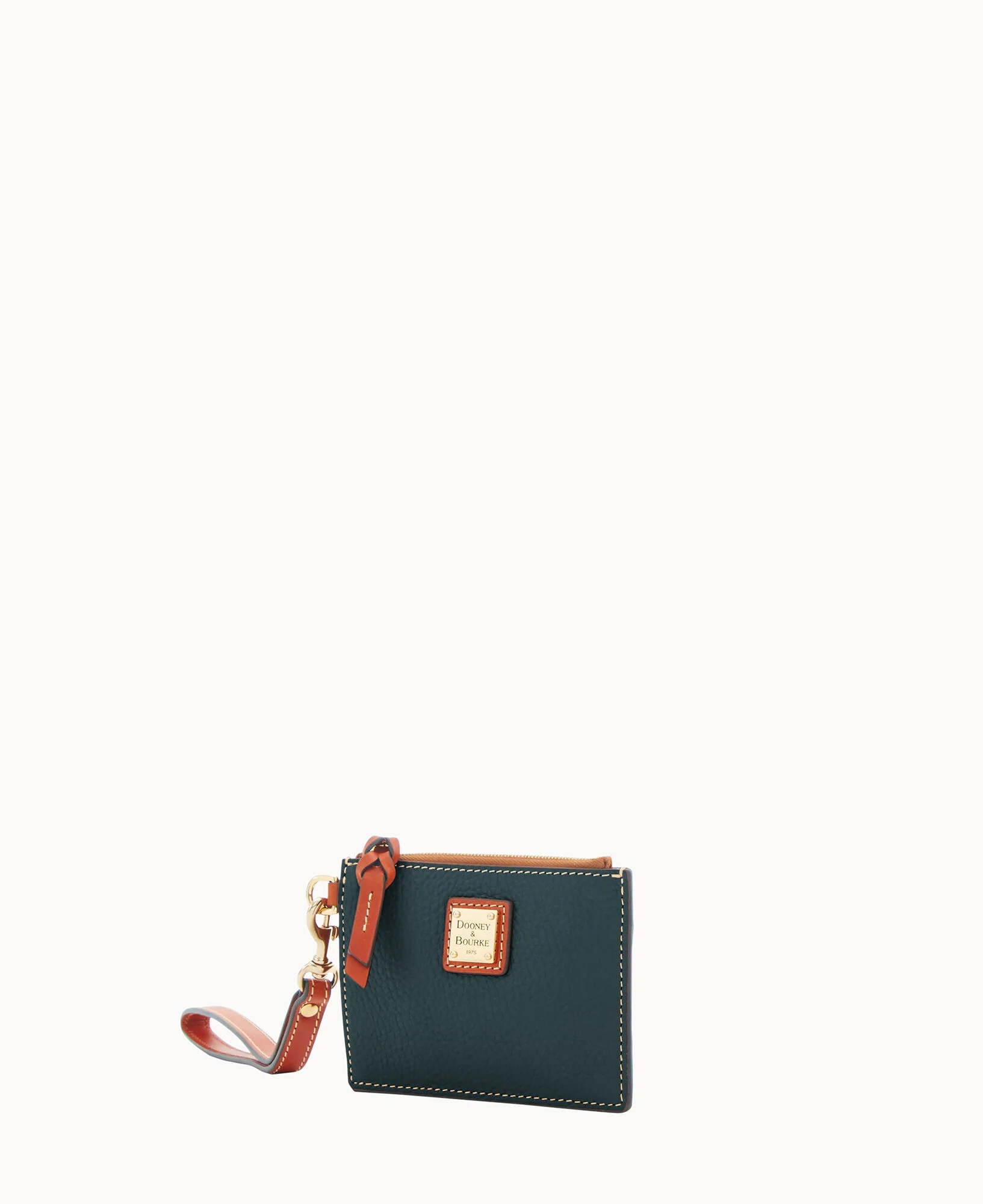 Pebble Grain Zip Top Card Case Wristlet - Image 66