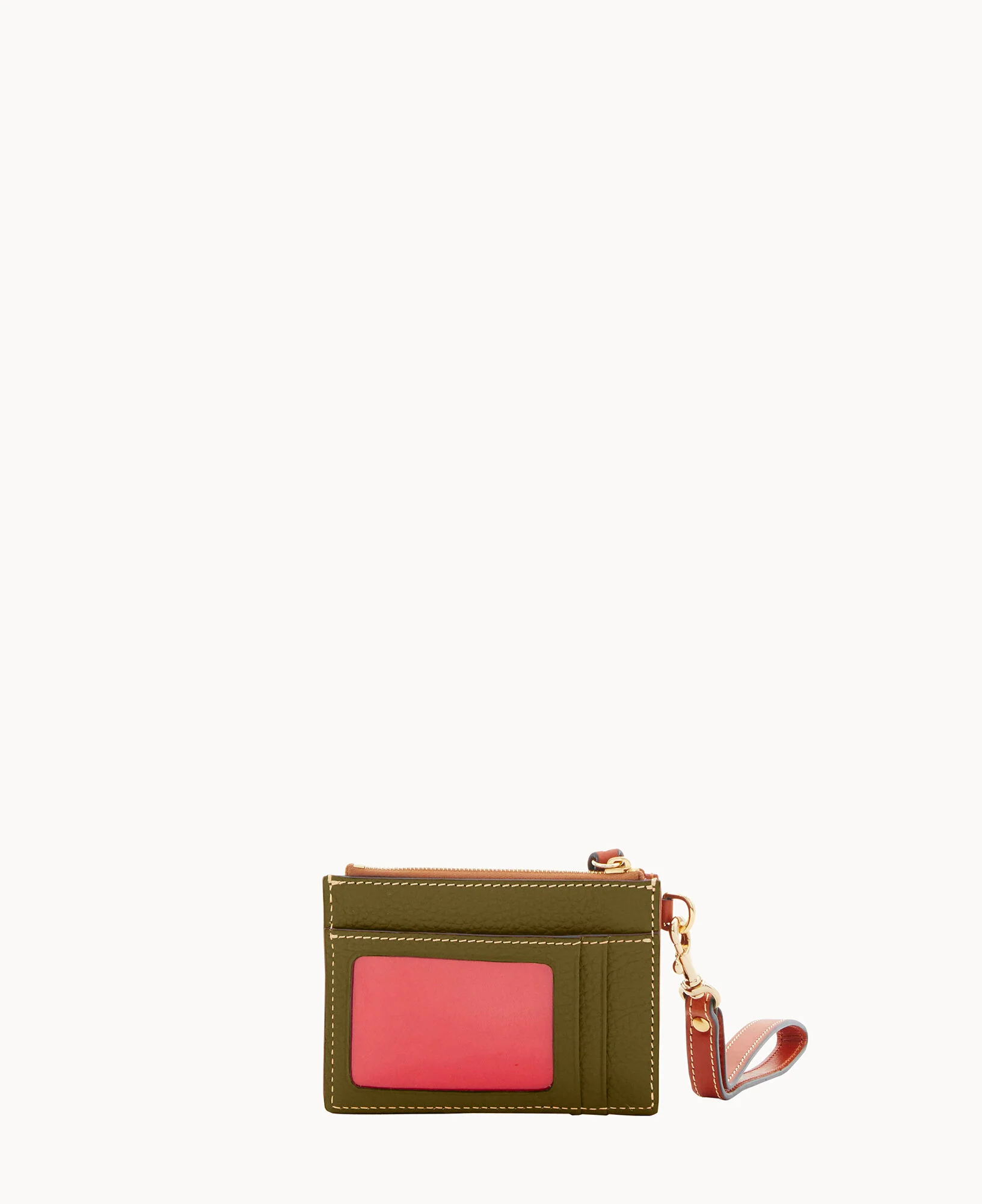 Pebble Grain Zip Top Card Case Wristlet - Image 72