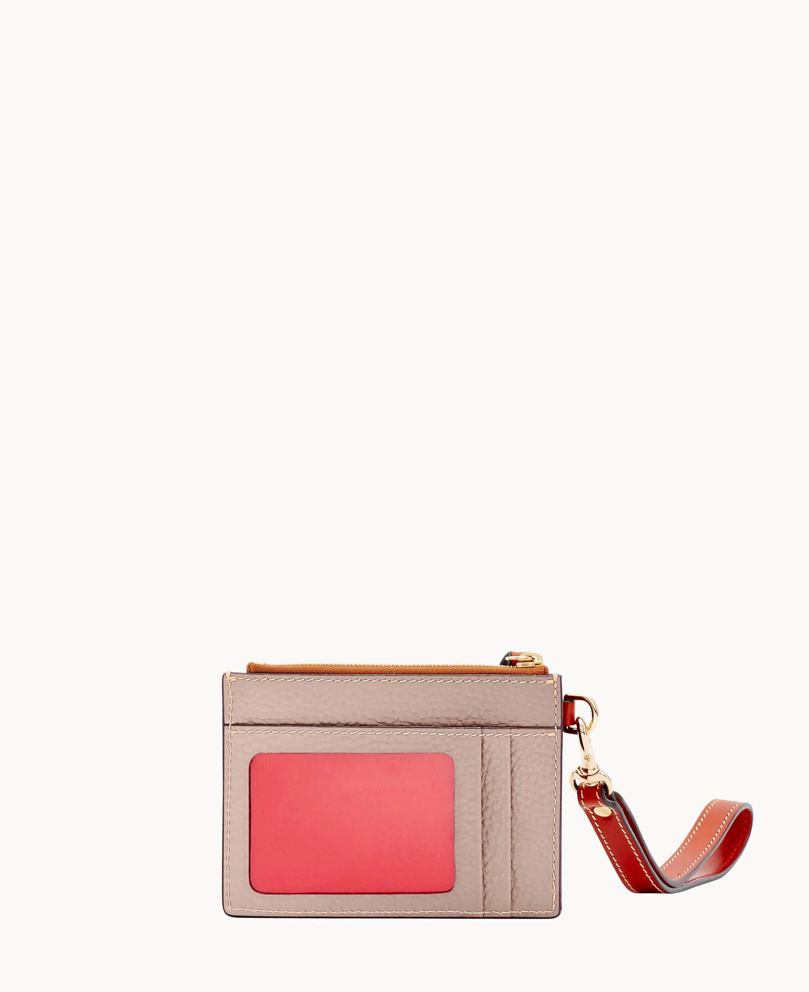 Pebble Grain Zip Top Card Case Wristlet - Image 76