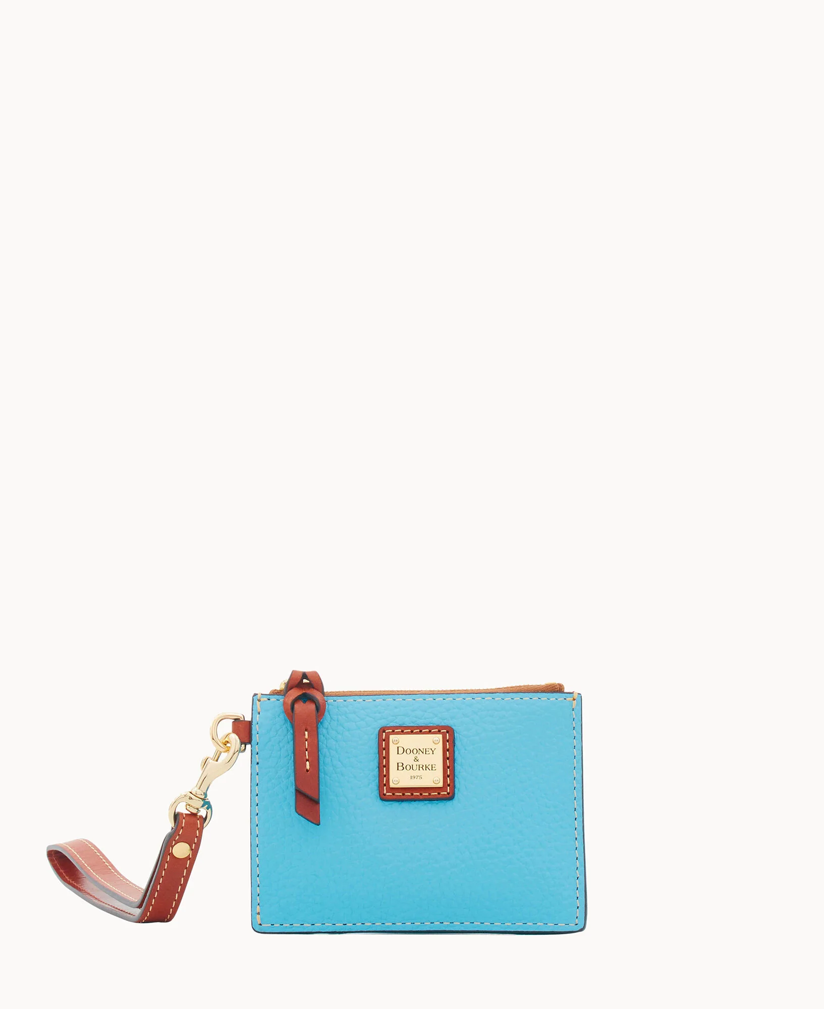 Pebble Grain Zip Top Card Case Wristlet - Image 77