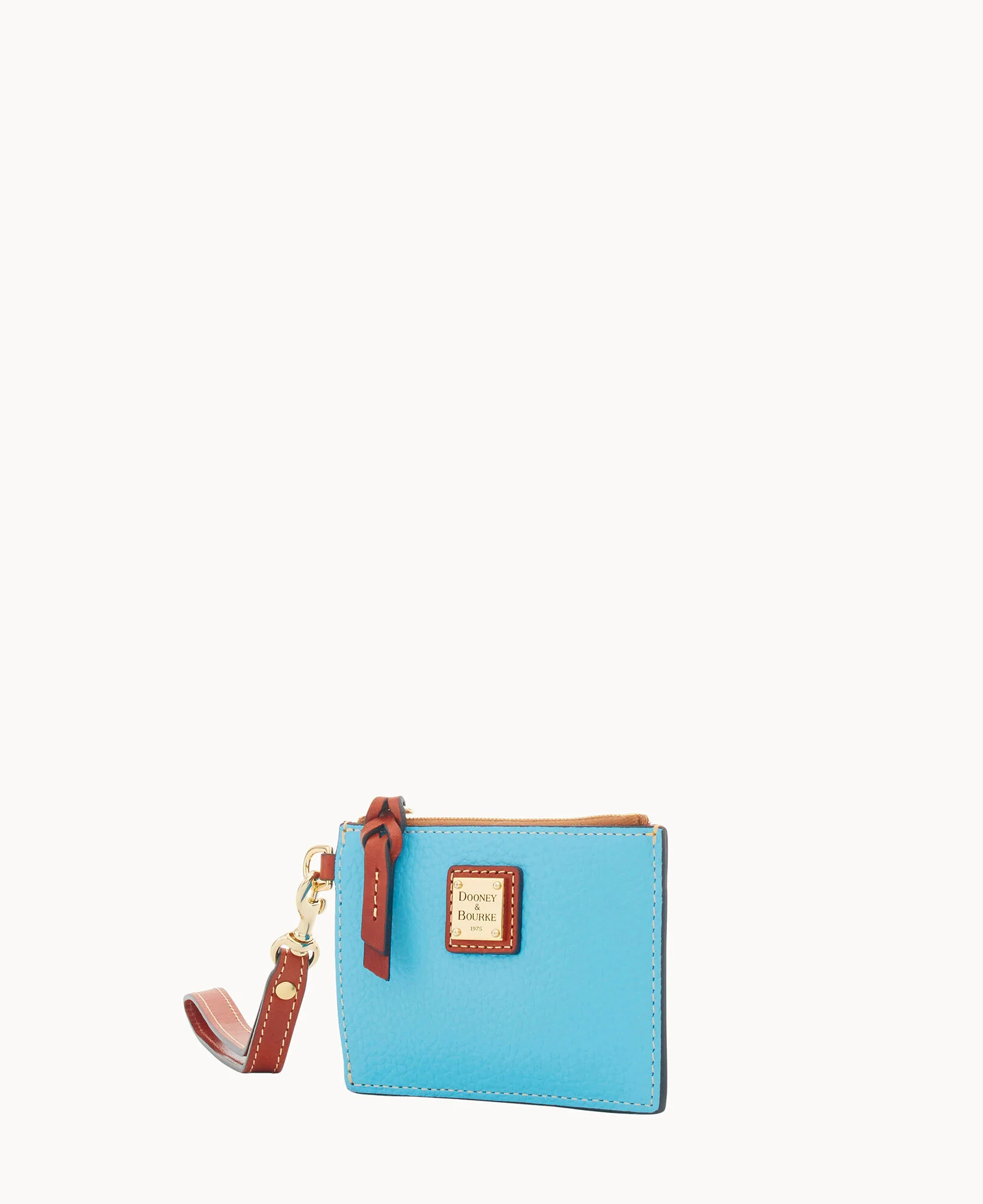 Pebble Grain Zip Top Card Case Wristlet - Image 78