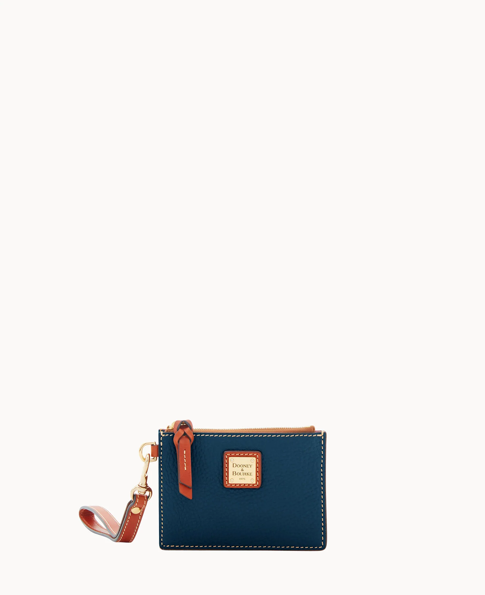 Pebble Grain Zip Top Card Case Wristlet - Image 81