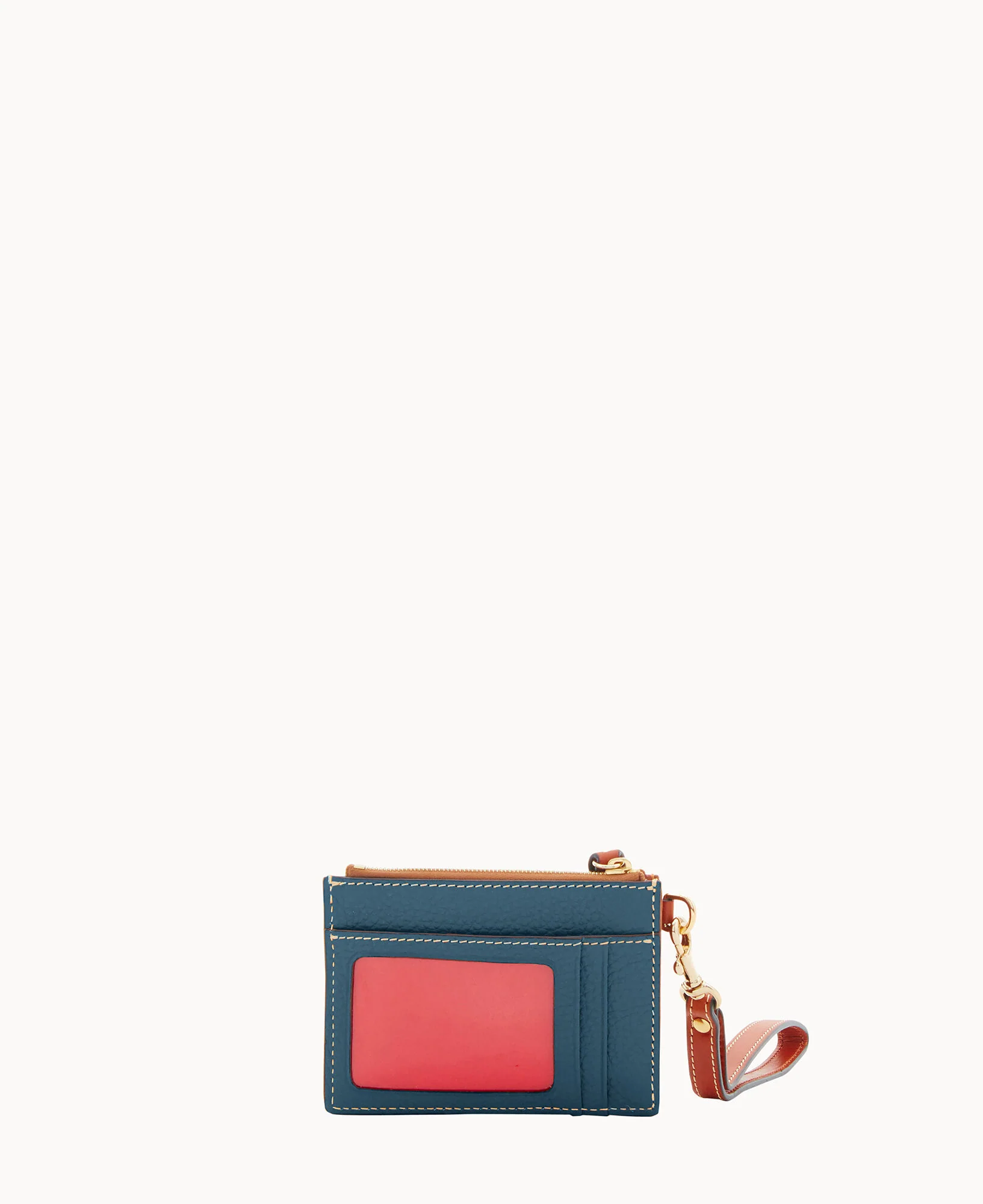 Pebble Grain Zip Top Card Case Wristlet - Image 84
