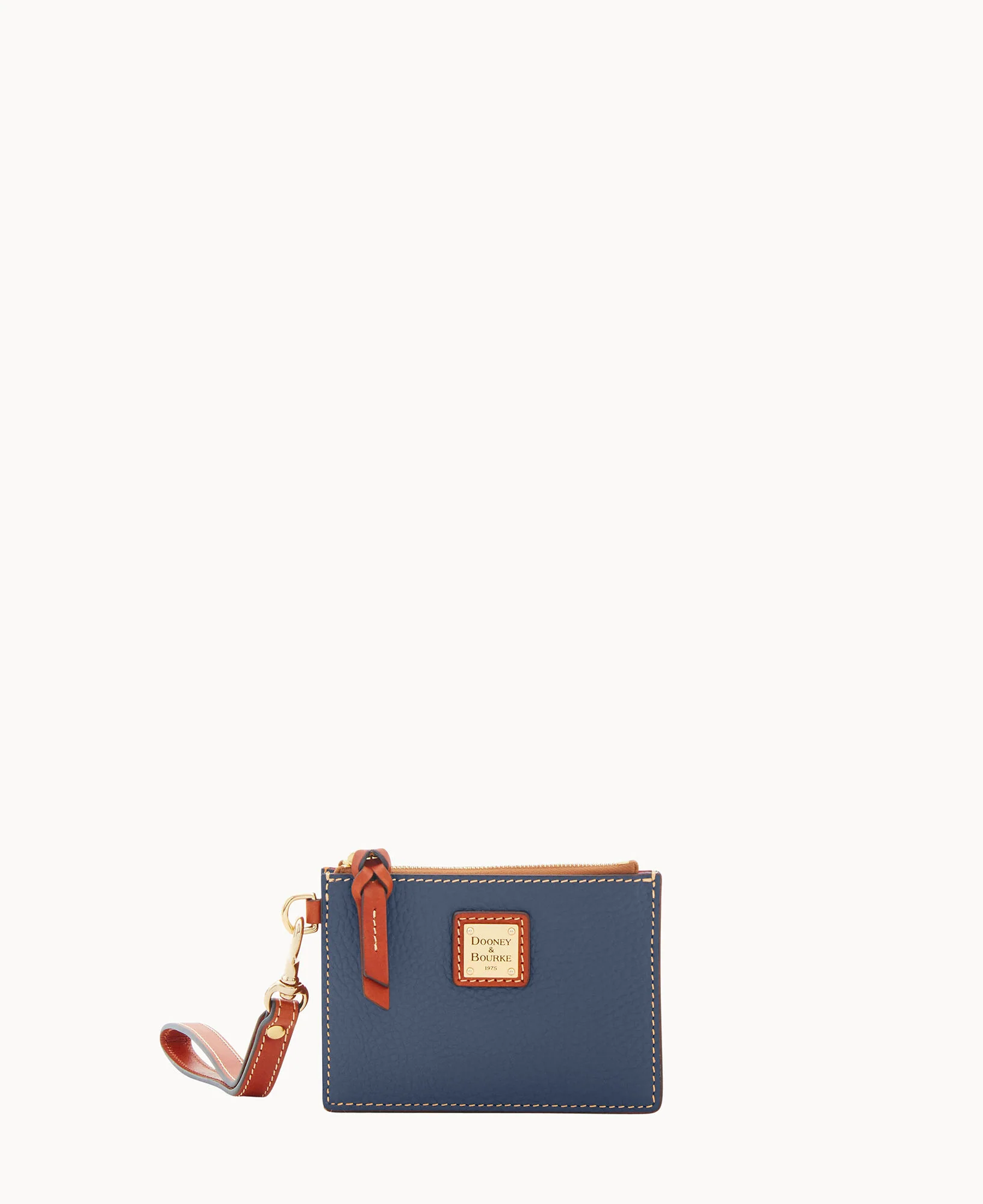Pebble Grain Zip Top Card Case Wristlet - Image 85