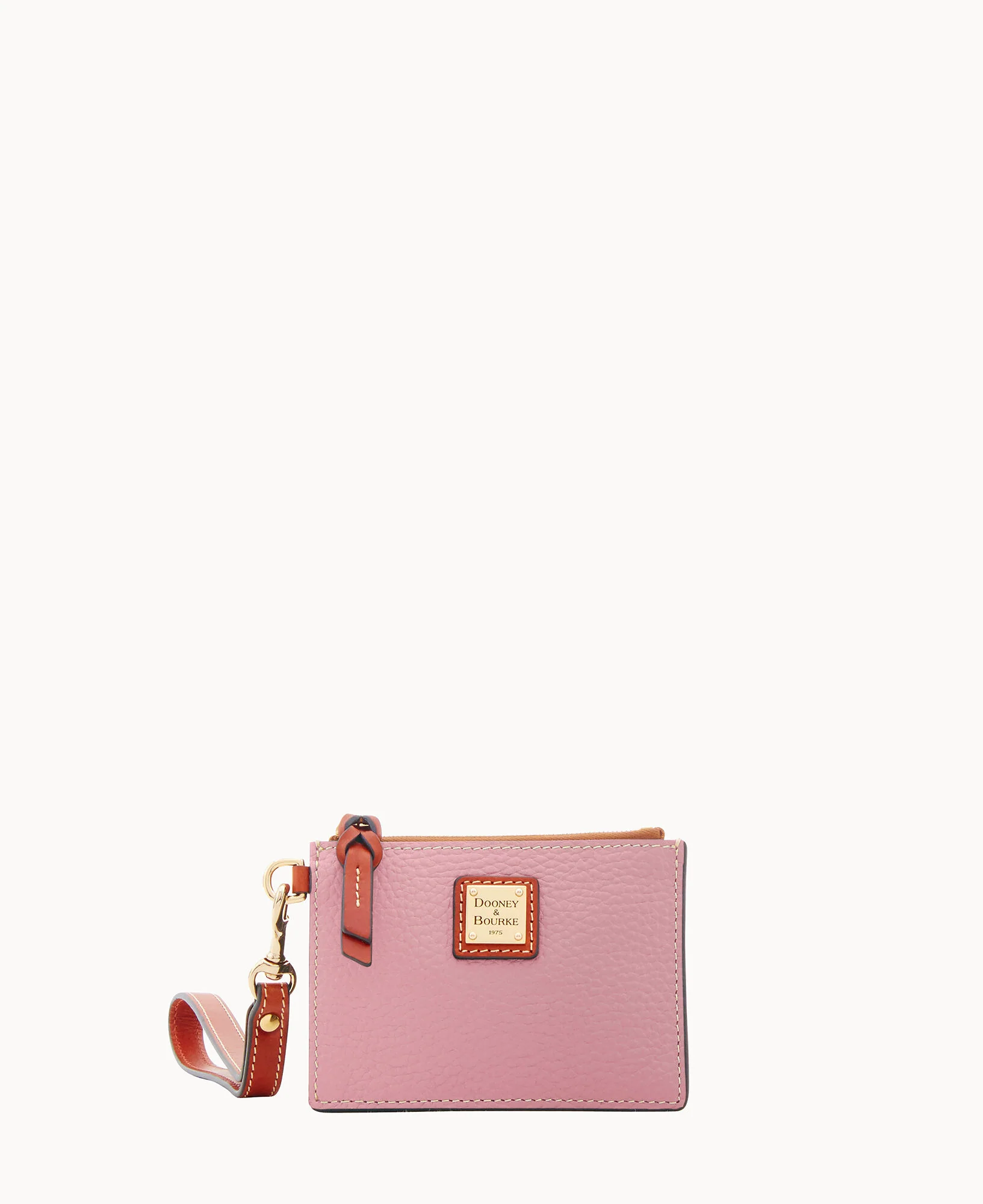 Pebble Grain Zip Top Card Case Wristlet - Image 88