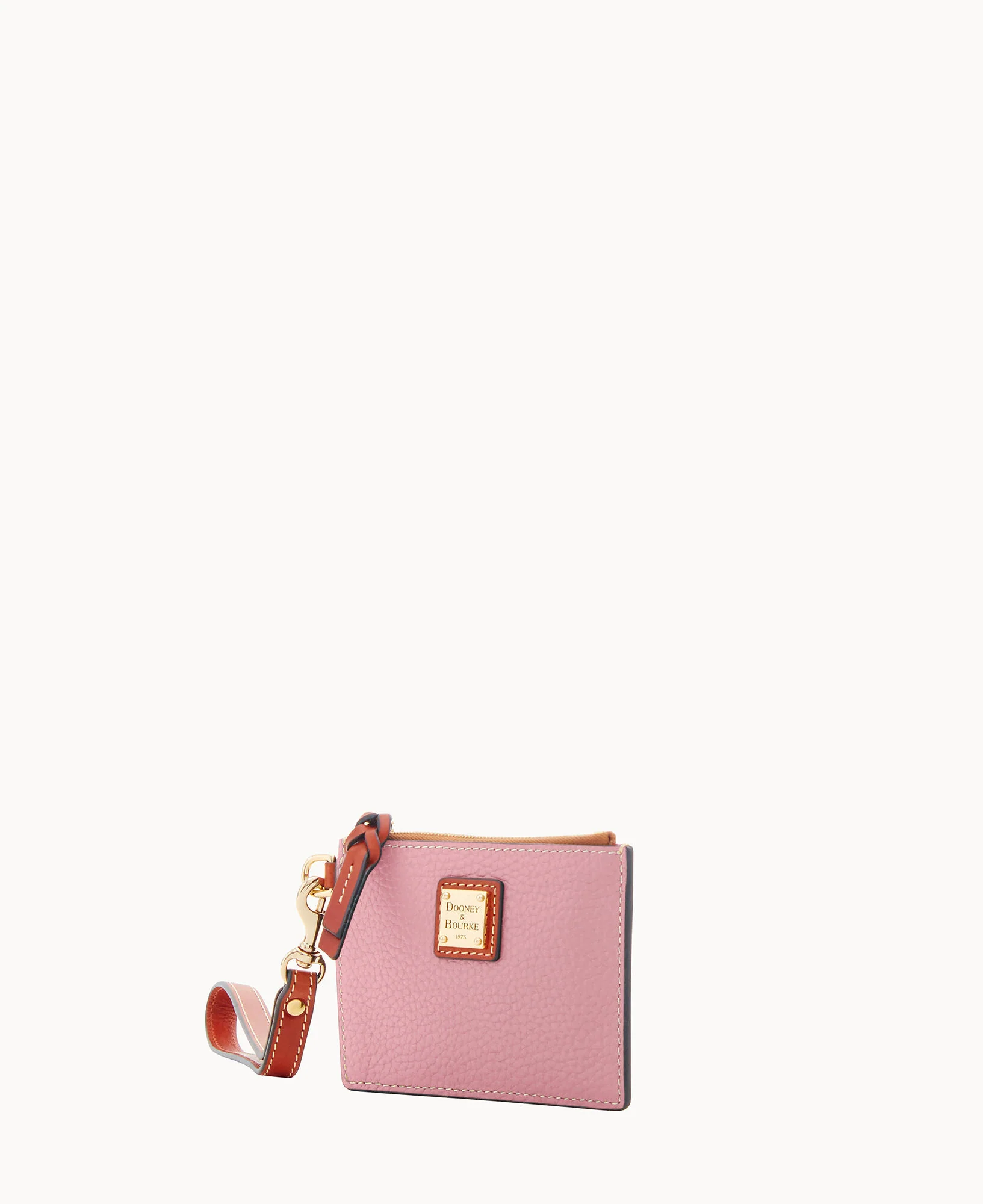Pebble Grain Zip Top Card Case Wristlet - Image 89