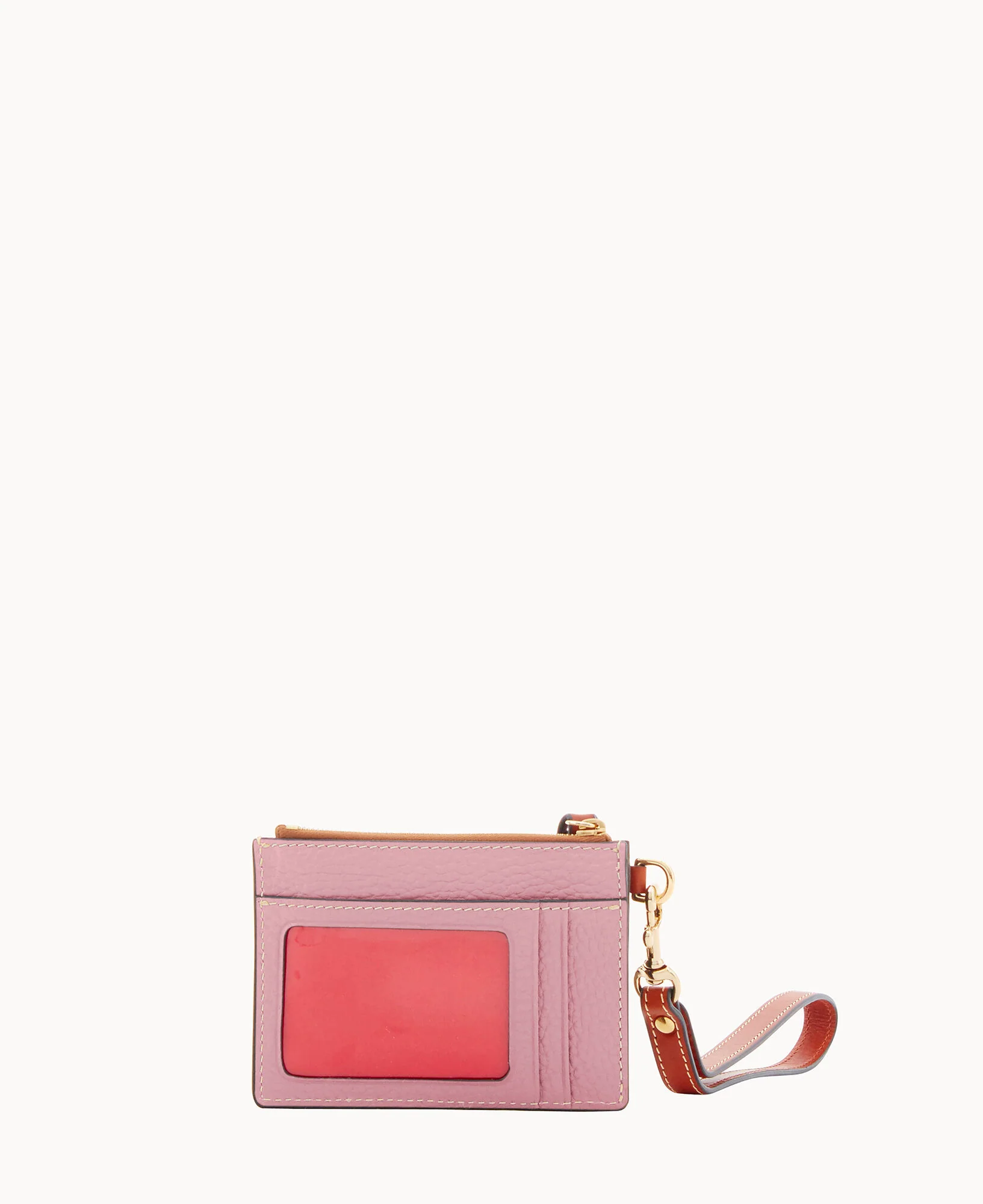 Pebble Grain Zip Top Card Case Wristlet - Image 91