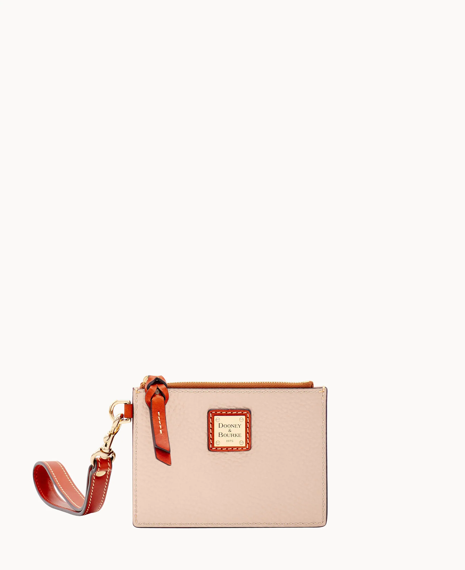 Pebble Grain Zip Top Card Case Wristlet - Image 92