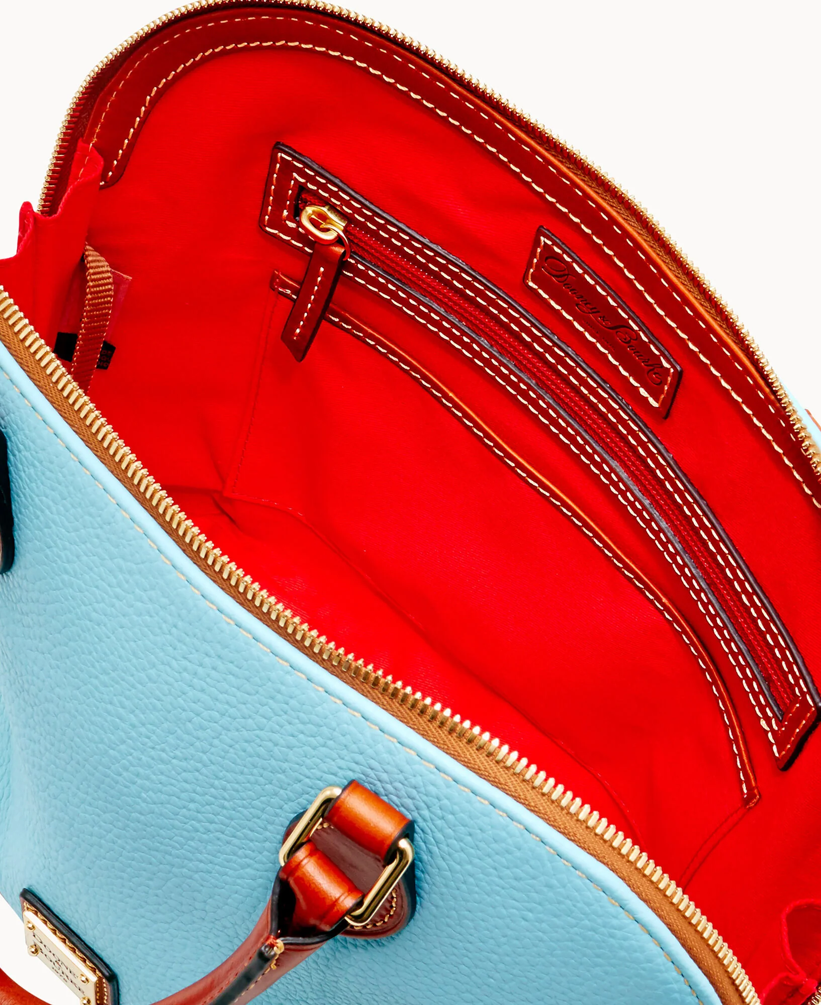 Pebble Grain Zip Zip Satchel - Image 102