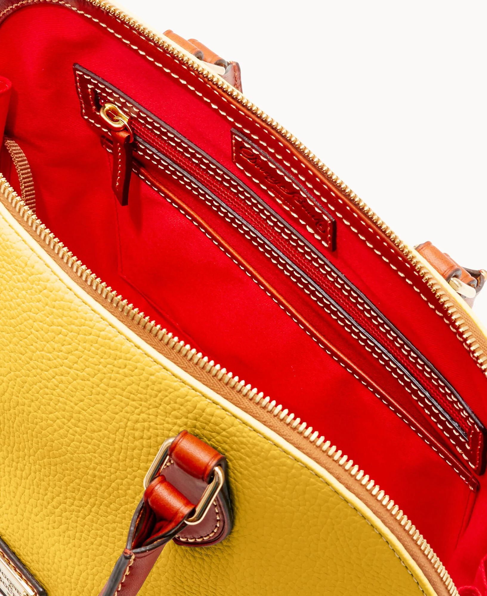 Pebble Grain Zip Zip Satchel - Image 106