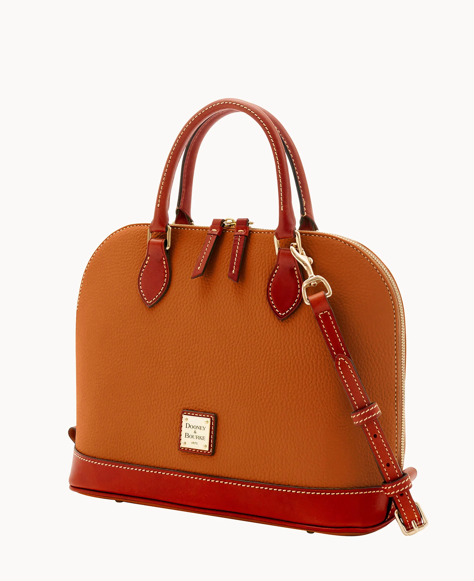 Pebble Grain Zip Zip Satchel - Image 110