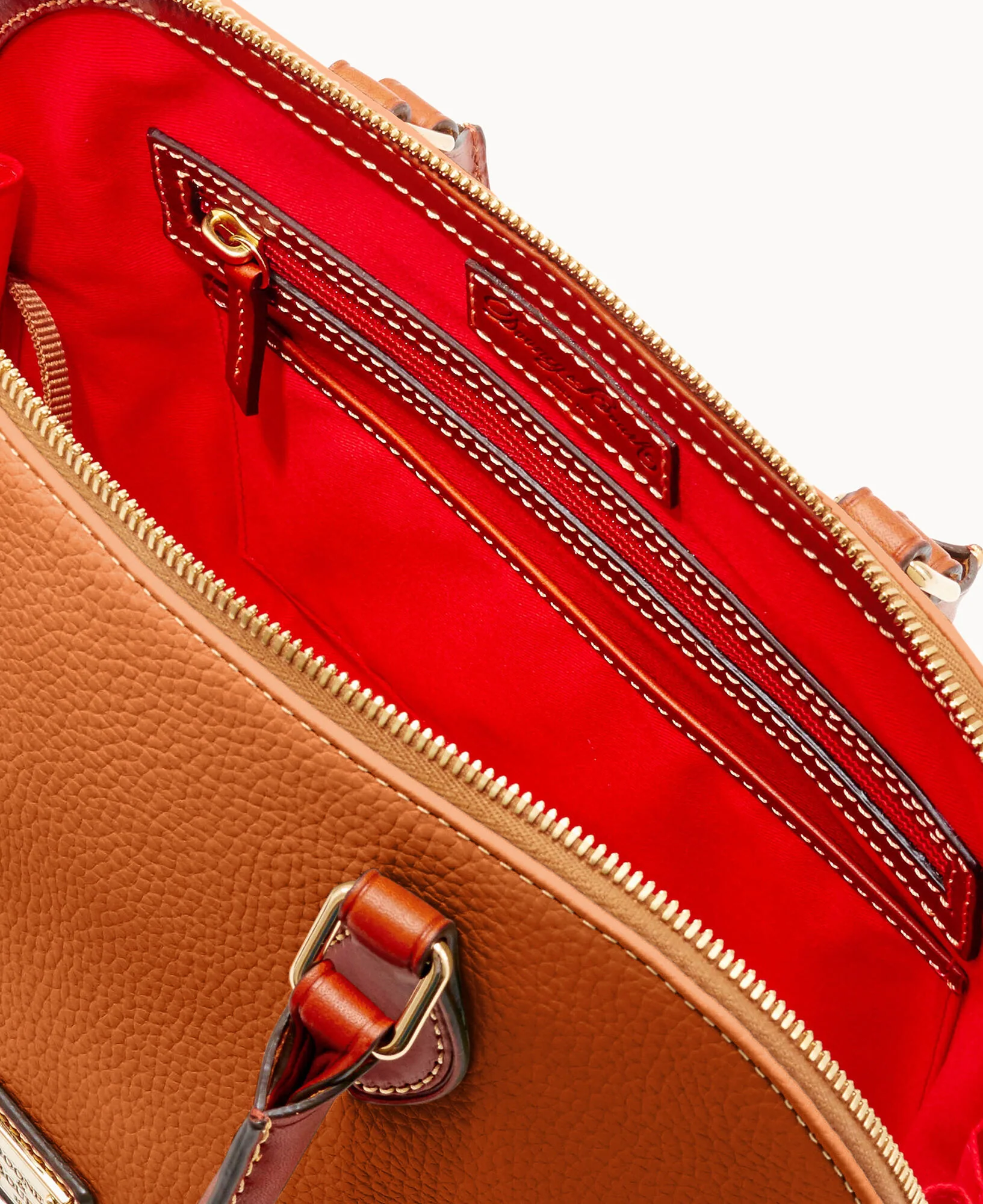 Pebble Grain Zip Zip Satchel - Image 111